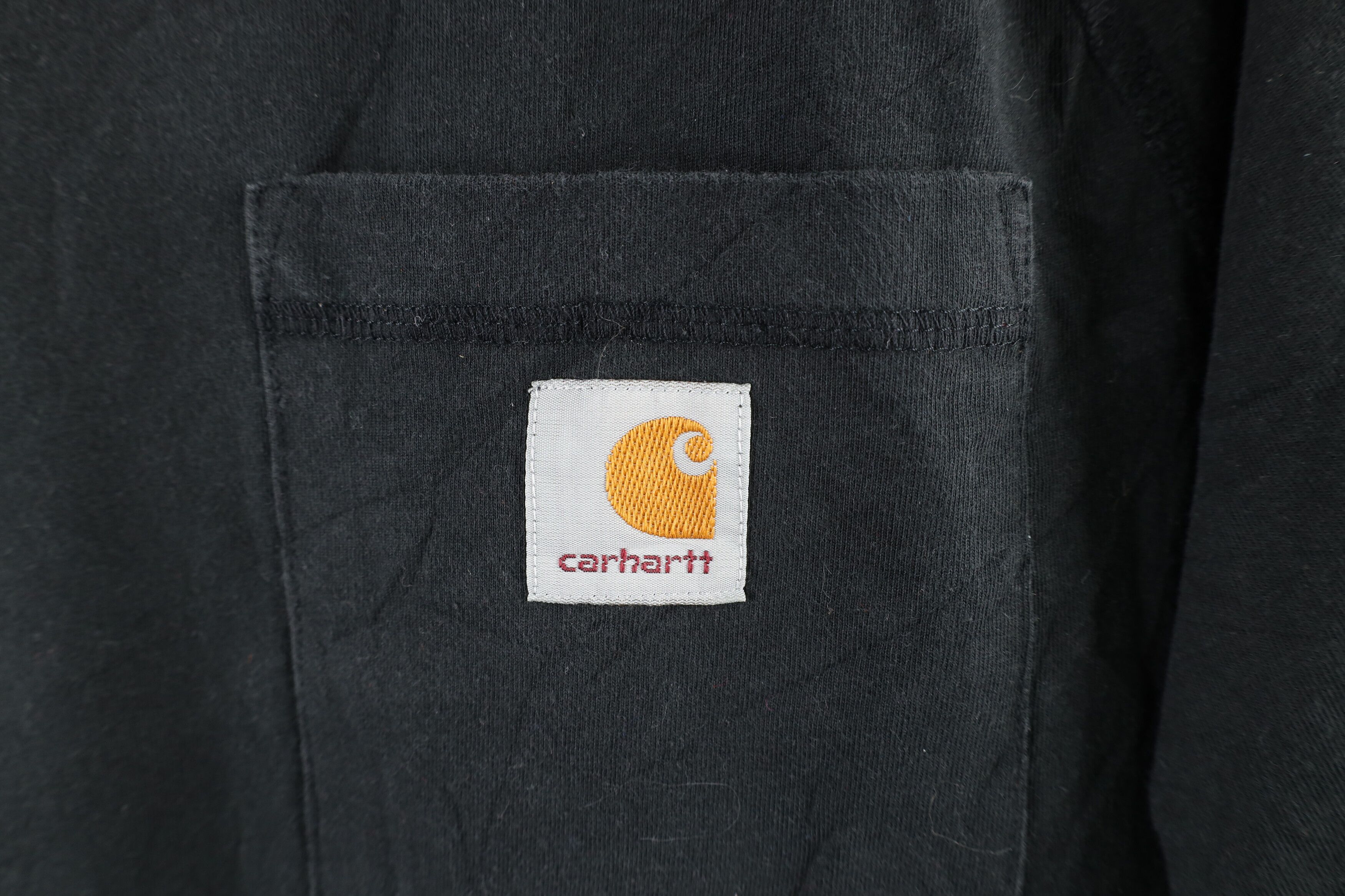 Vintage Carhartt Out Box Logo Pocket Short Sleeve T-Shirt Black Size US M / EU 48-50 / 2 - 5 Thumbnail