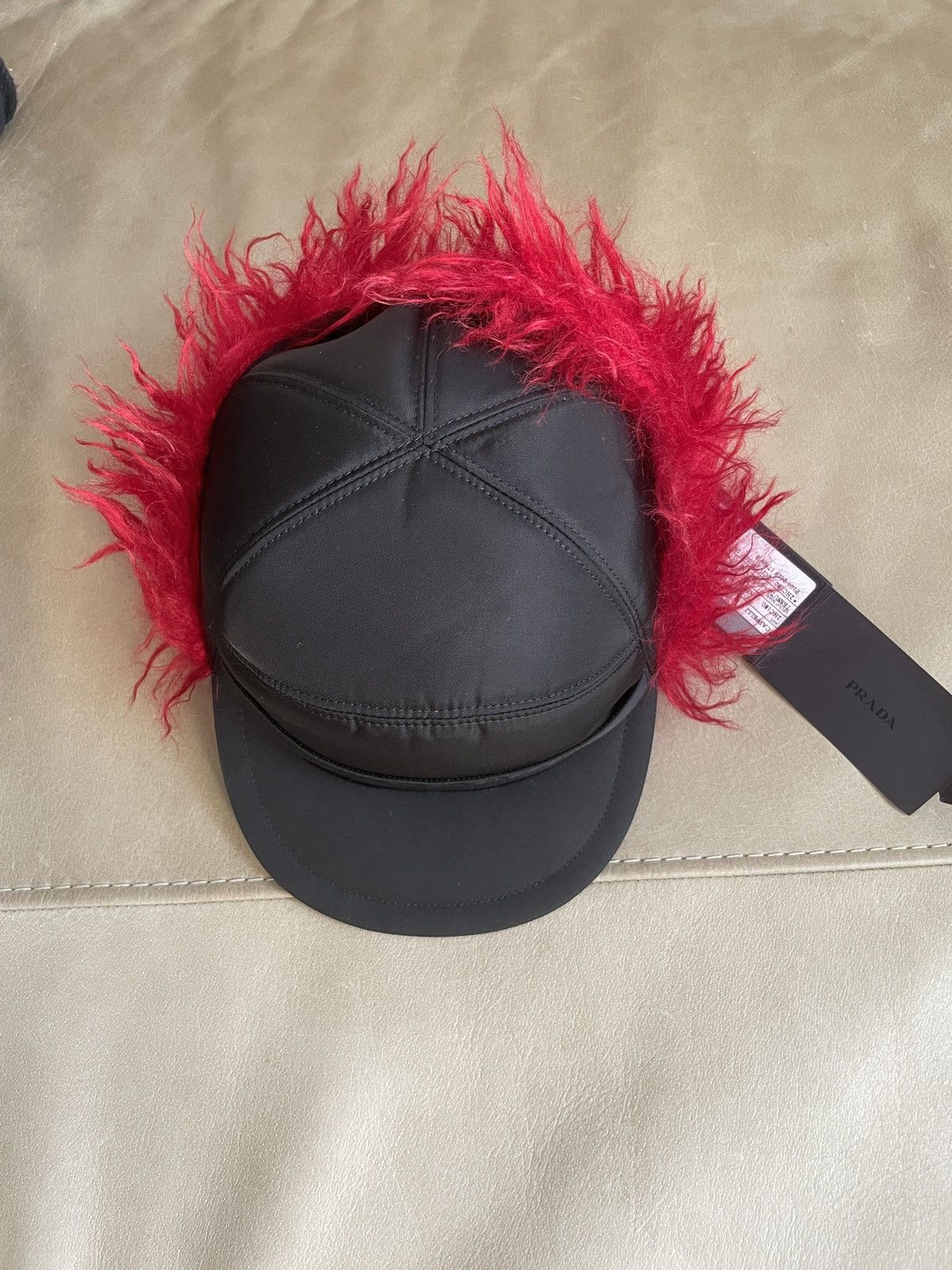 Prada Prada Faux Fur Hat/Trapper Size ONE SIZE - 9 Thumbnail