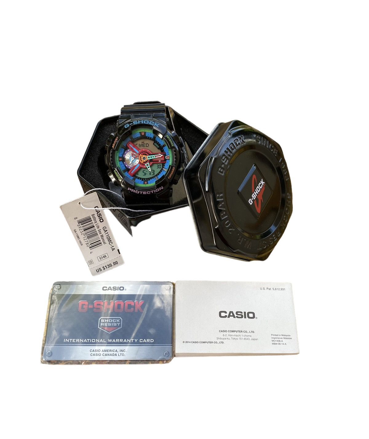 G Shock Vintage Casio G-Shock GA-110MC-1A Crazy Colors