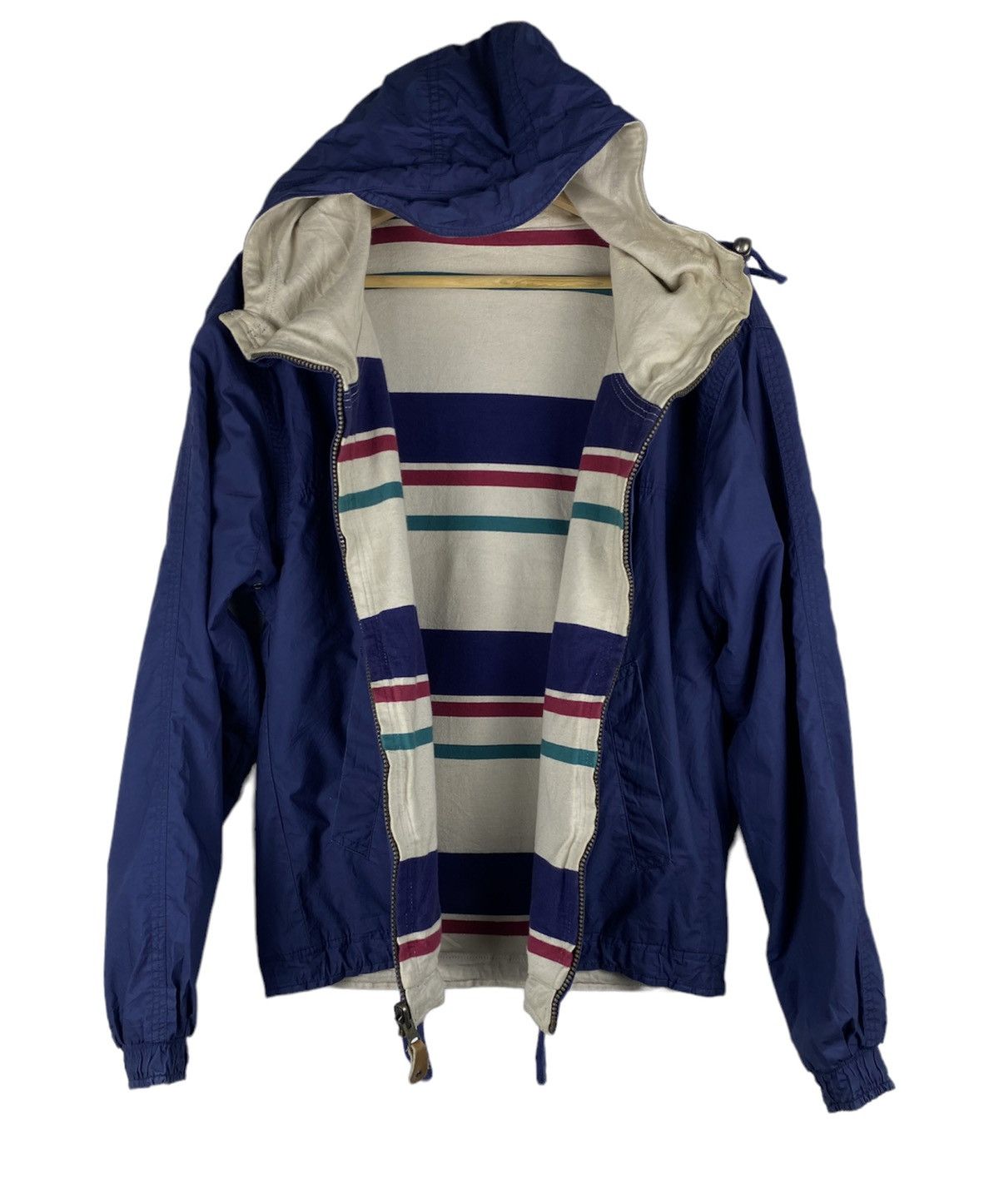 L.L. Bean Vintage L.L Beans Riversable Hoodie Stripes Jacket Size US S / EU 44-46 / 1 - 1 Thumbnail