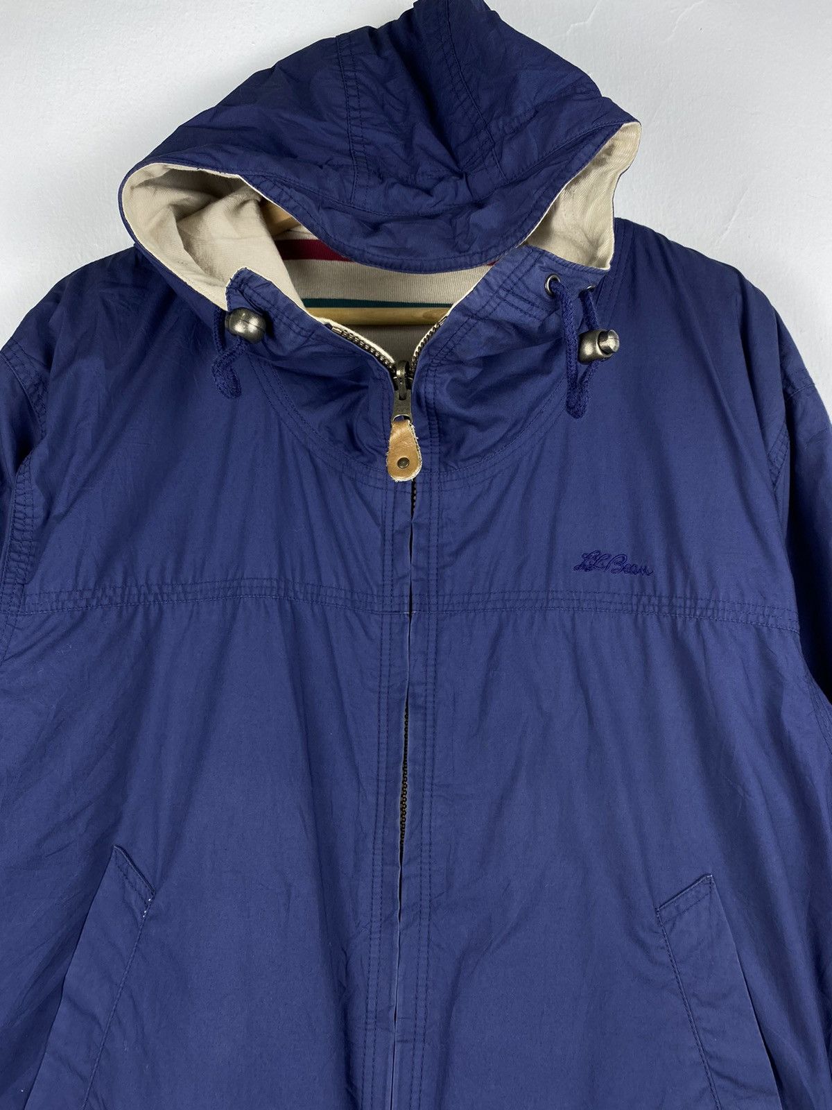 L.L. Bean Vintage L.L Beans Riversable Hoodie Stripes Jacket Size US S / EU 44-46 / 1 - 7 Thumbnail