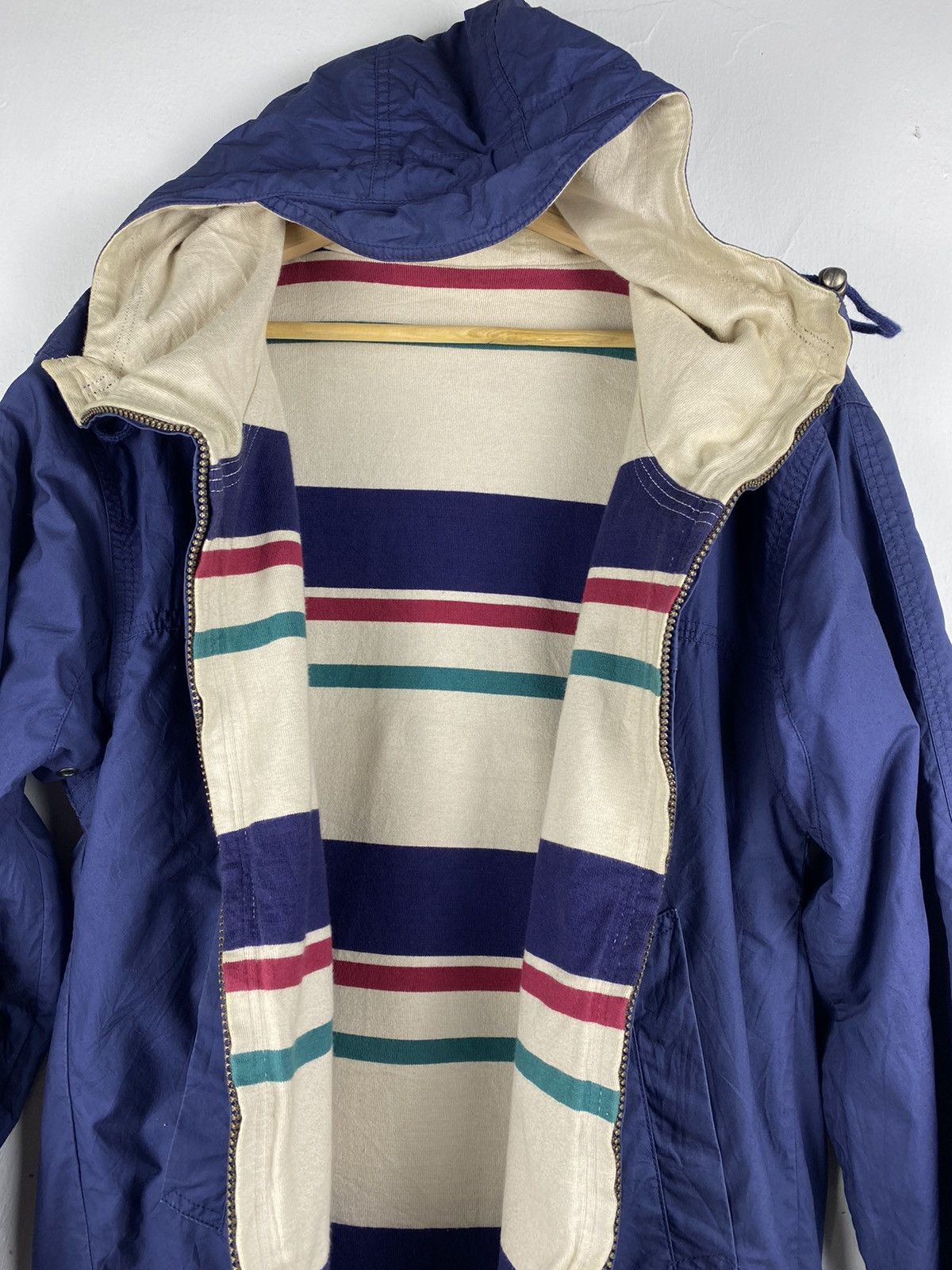 L.L. Bean Vintage L.L Beans Riversable Hoodie Stripes Jacket Size US S / EU 44-46 / 1 - 6 Thumbnail