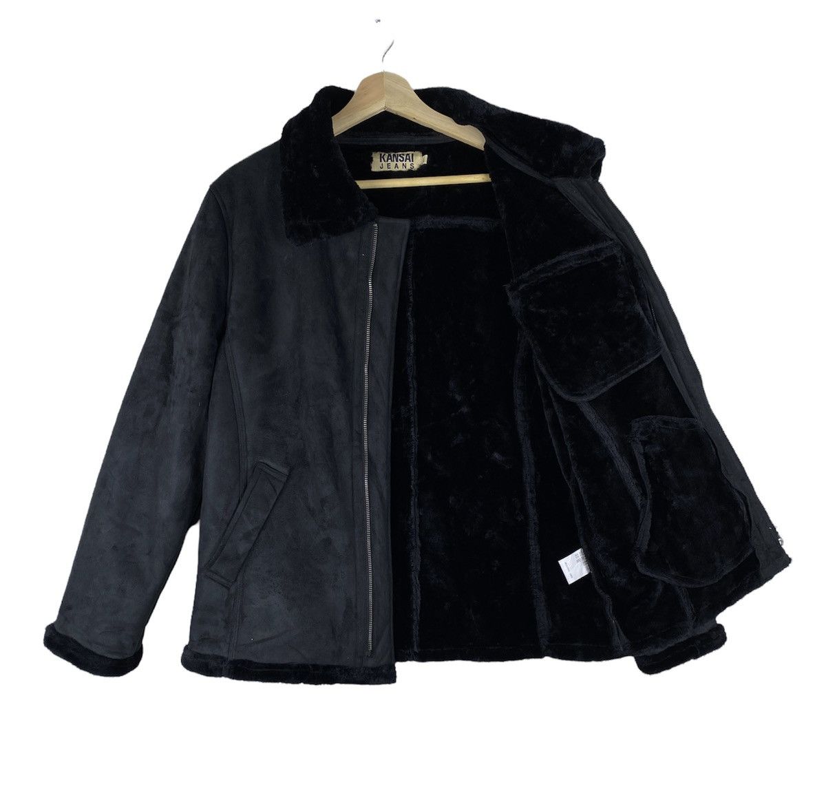 Kansai Yamamoto OFFER 🔥 KANSAI YAMAMOTO SHEARLING SUEDE LEATHER JACKET Size US L / EU 52-54 / 3 - 3 Thumbnail