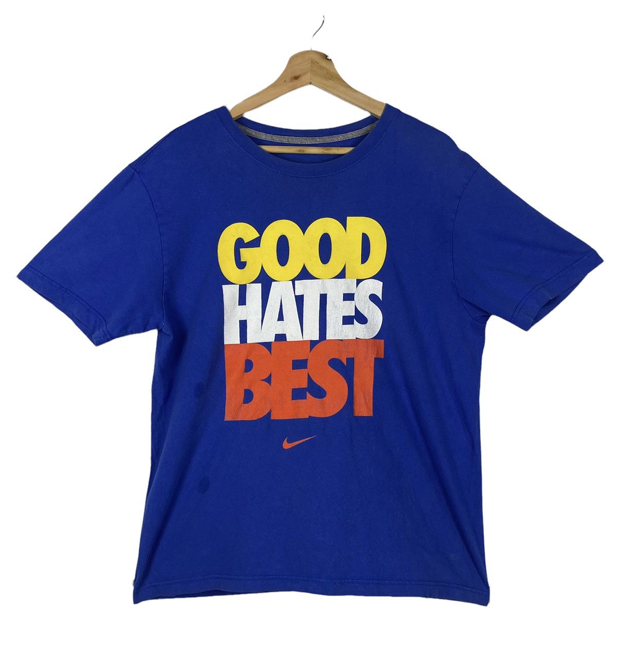 OFFER 🔥 Nike Spellout Good Hates Best Tee T Shirt