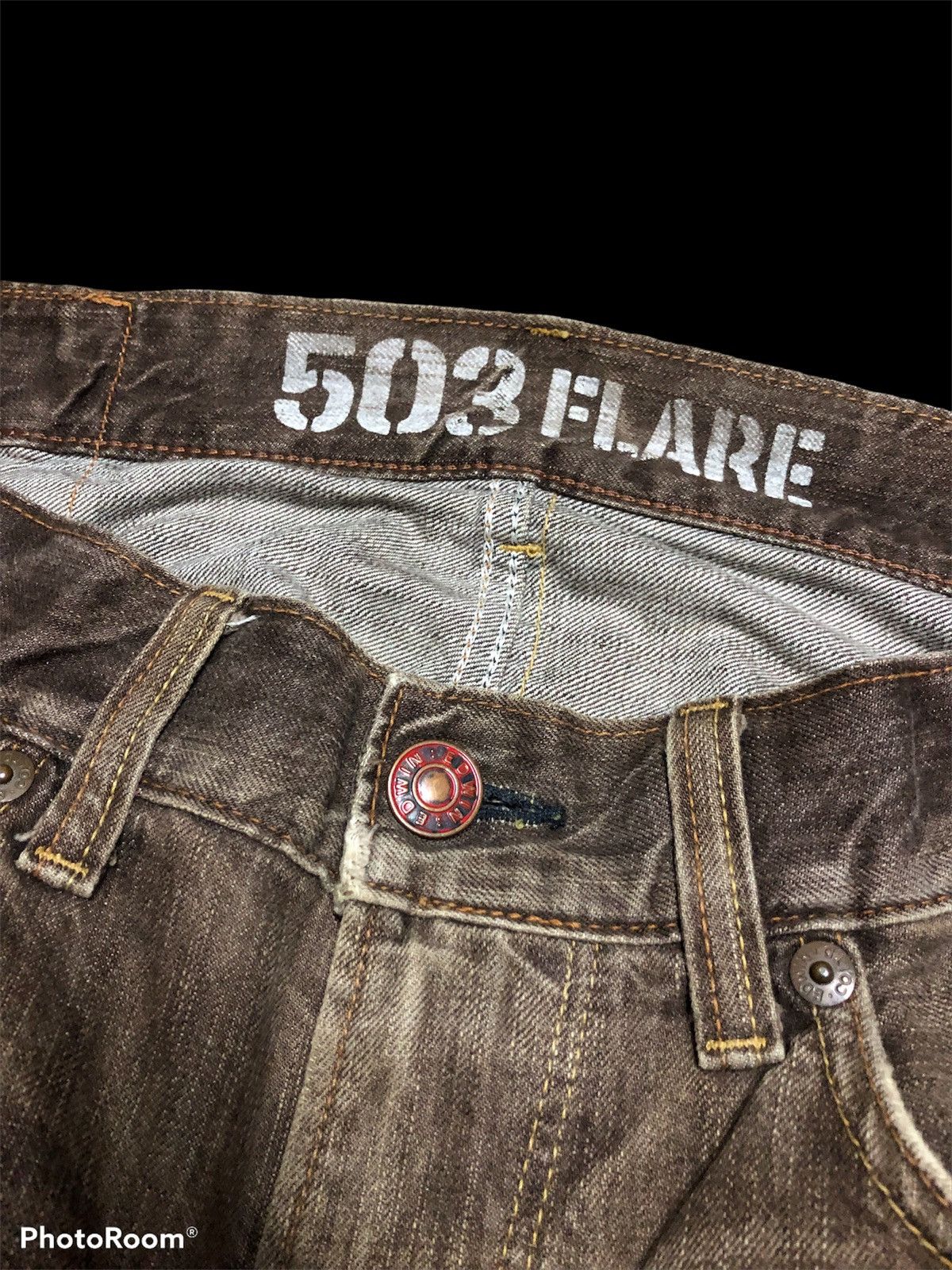 Edwin FLARE EDWIN 503 WASHED BROWN DENIM Size US 36 / EU 52 - 9 Thumbnail