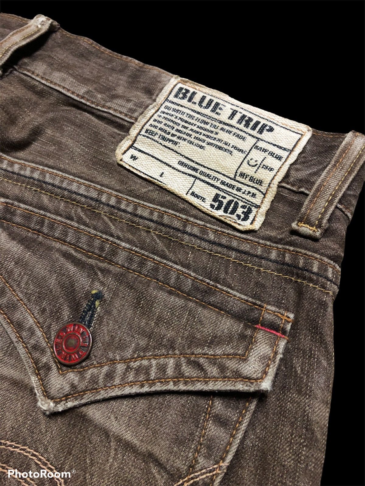 Edwin FLARE EDWIN 503 WASHED BROWN DENIM Size US 36 / EU 52 - 3 Thumbnail
