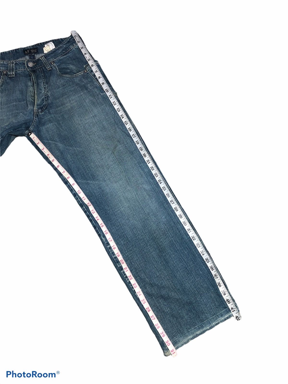 Armani × Vintage ARMANI JEANS BAGGY DENIM Size US 29 - 12 Thumbnail