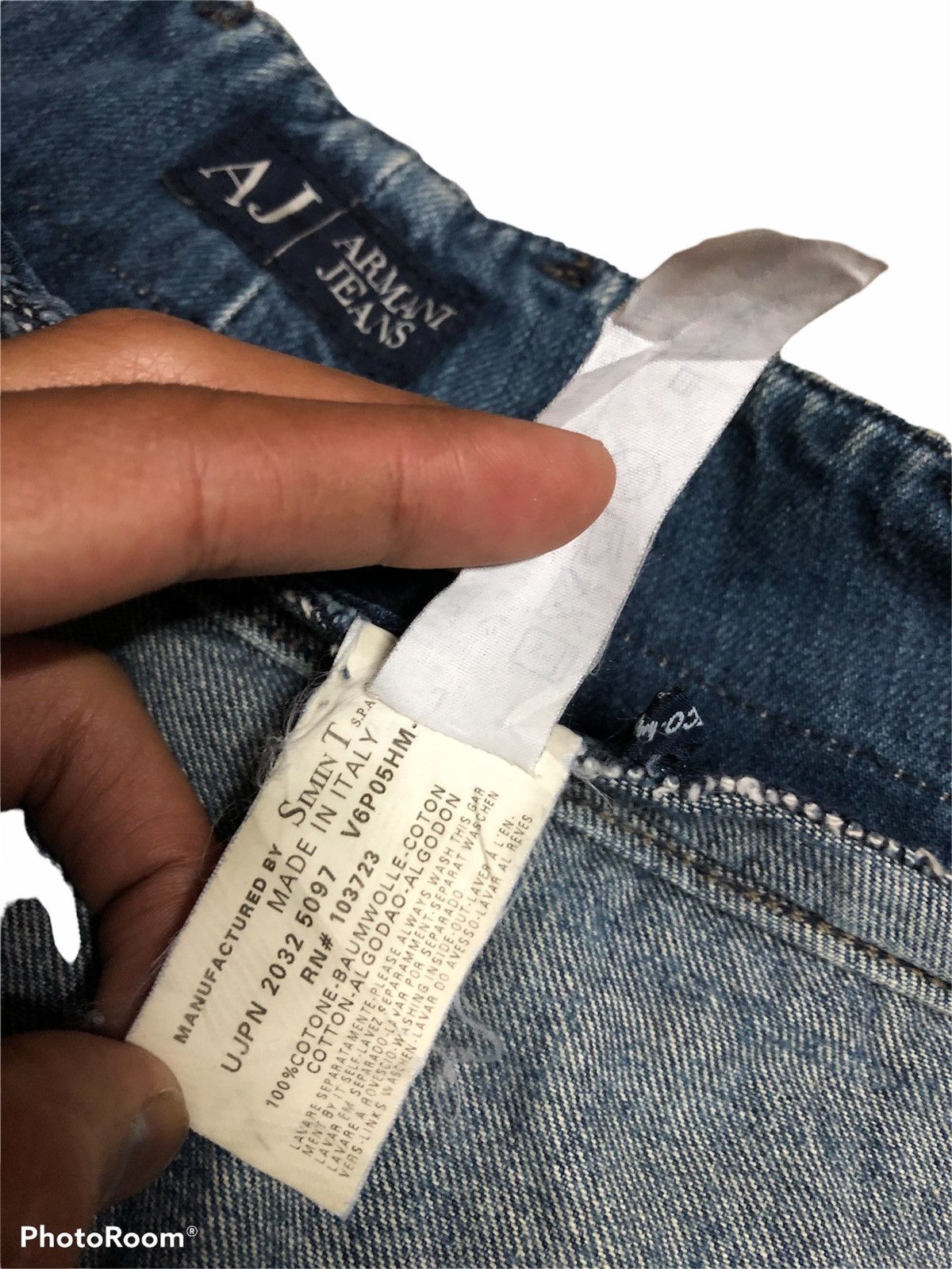 Armani × Vintage ARMANI JEANS BAGGY DENIM Size US 29 - 8 Thumbnail