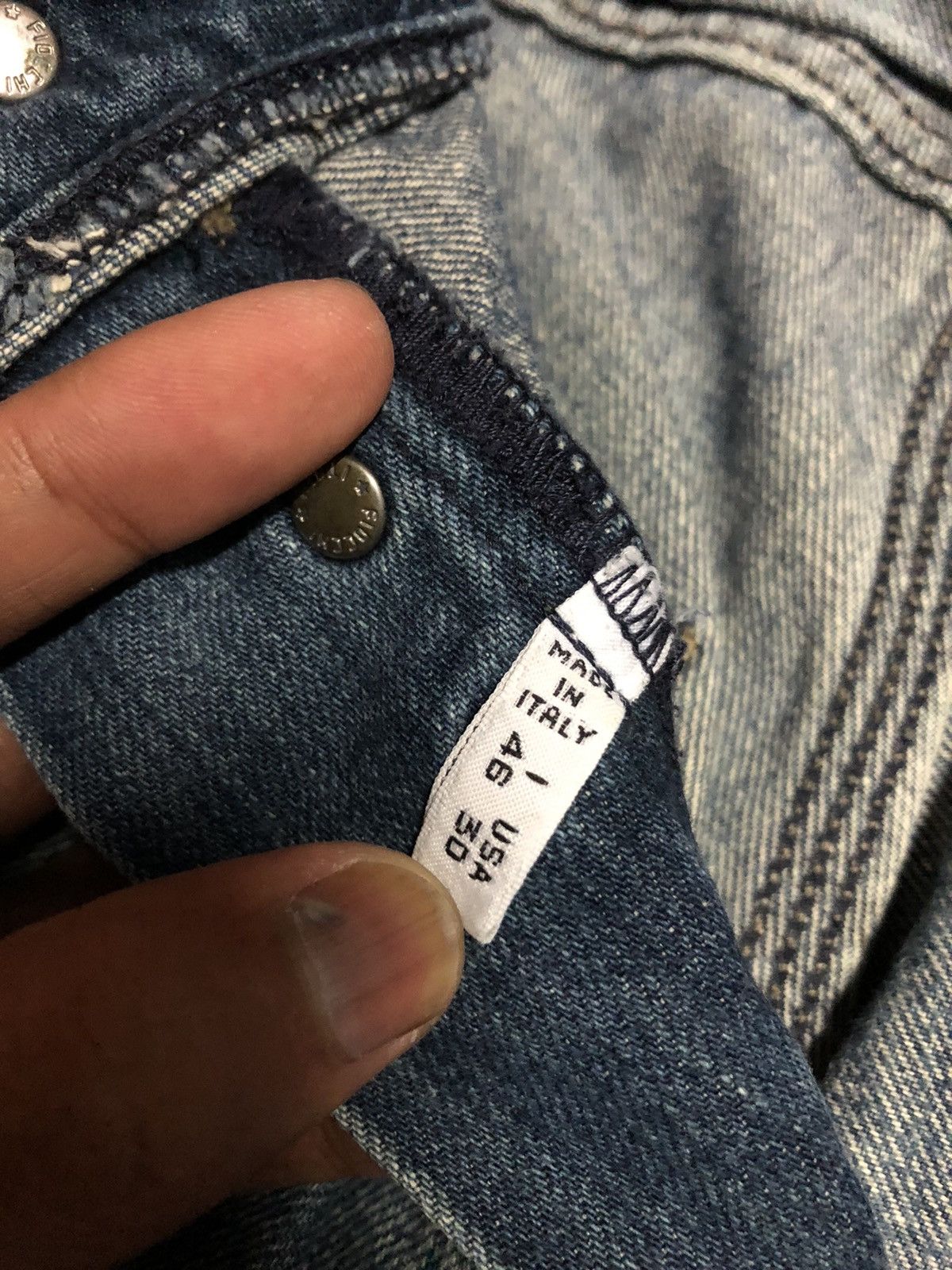 Armani × Vintage ARMANI JEANS BAGGY DENIM Size US 29 - 7 Thumbnail