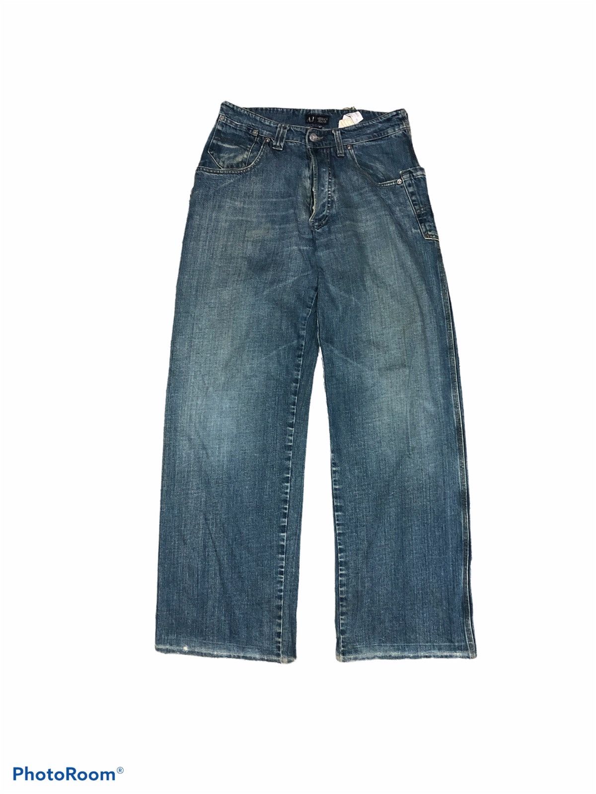 Armani × Vintage ARMANI JEANS BAGGY DENIM Size US 29 - 1 Thumbnail