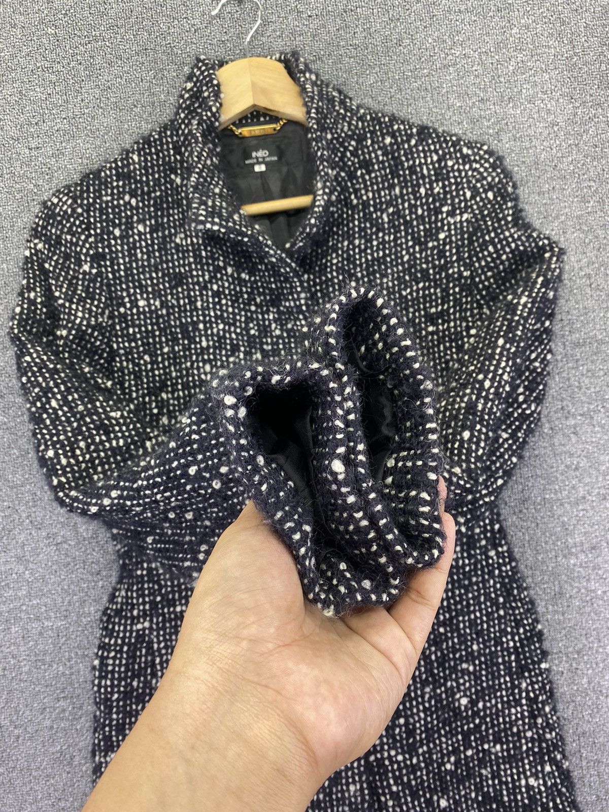 Yohji Yamamoto Vintage Yohji Yamamoto Ined Knit Belted Long Coats Jacket Size S / US 4 / IT 40 - 9 Thumbnail