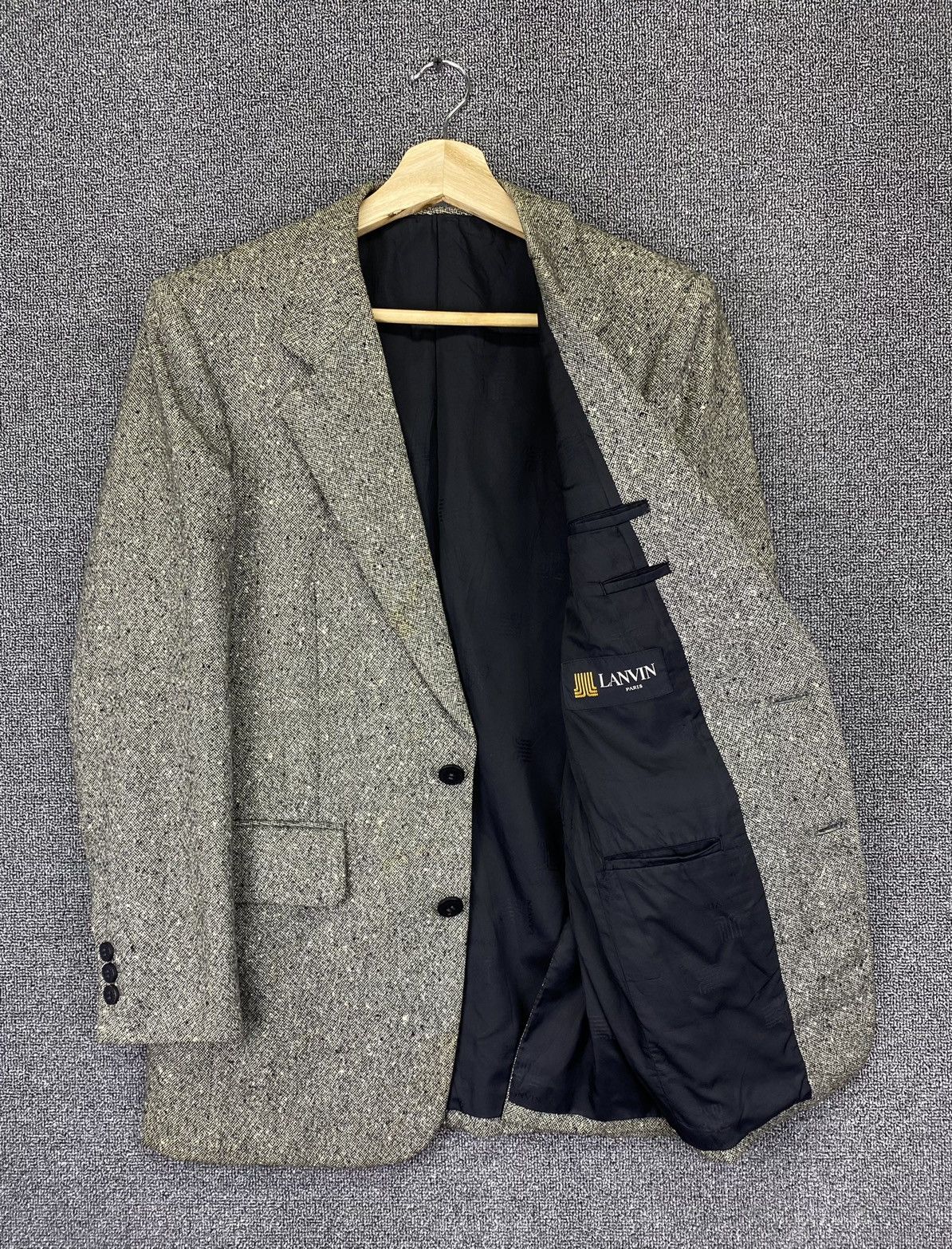Lanvin Vintage LANVIN Paris Designer Wool Blazer Coats Jacket Size S / US 4 / IT 40 - 5 Thumbnail