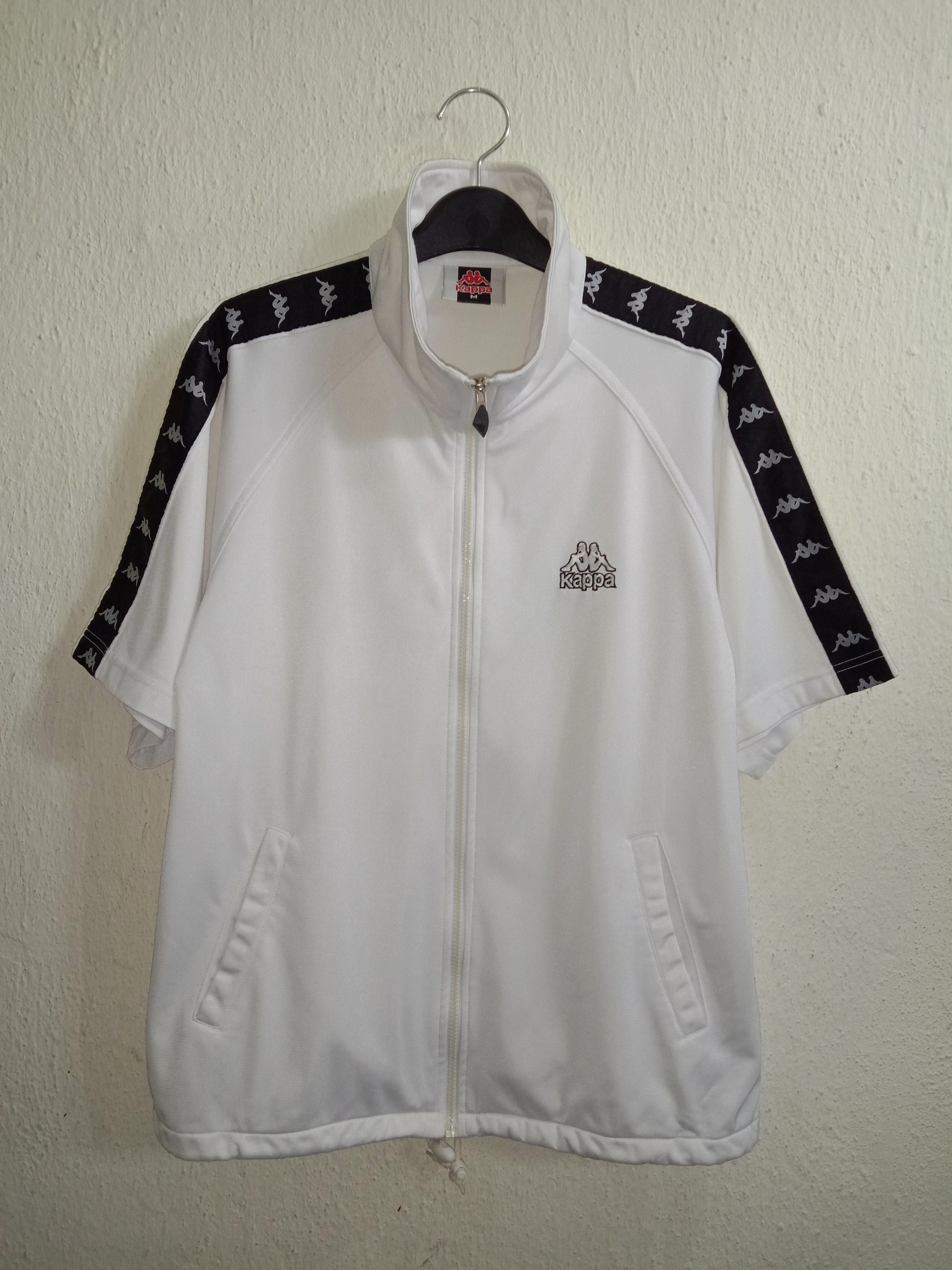 Kappa Zipper Up Tee with Big Logo / Spelled Out / Side Tape Size US M / EU 48-50 / 2 - 1 Thumbnail