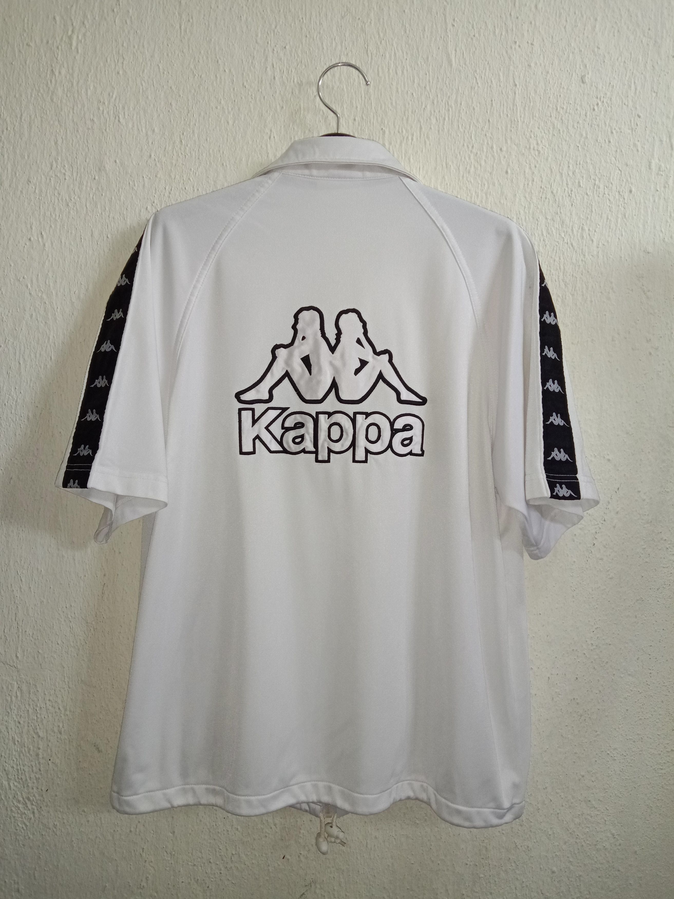 Kappa Zipper Up Tee with Big Logo / Spelled Out / Side Tape Size US M / EU 48-50 / 2 - 2 Thumbnail