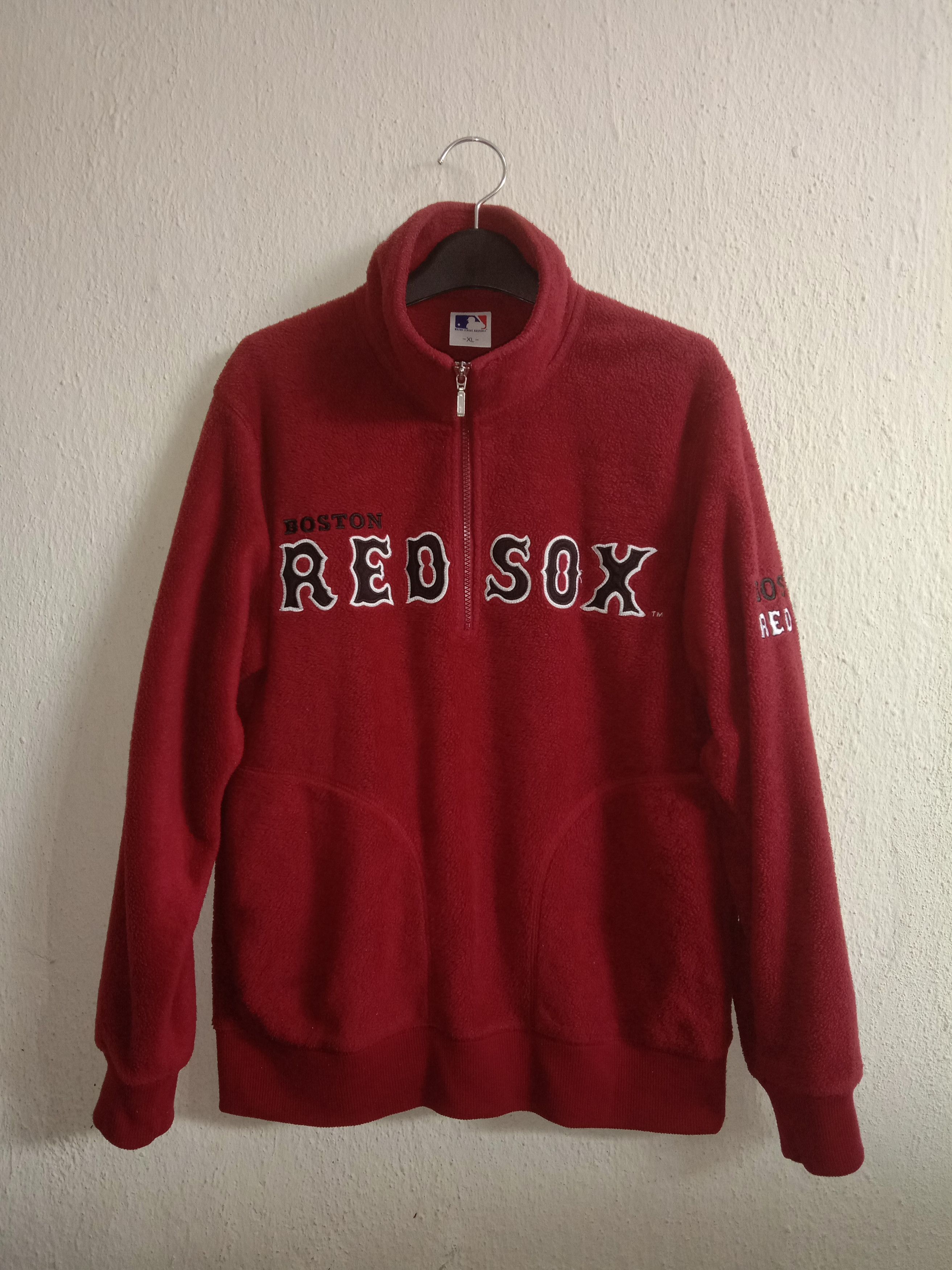 Uniqlo UNIQLO BOSTON RED SOX HALF ZIPPER SWEATSHIRT Size US XL / EU 56 / 4 - 1 Thumbnail