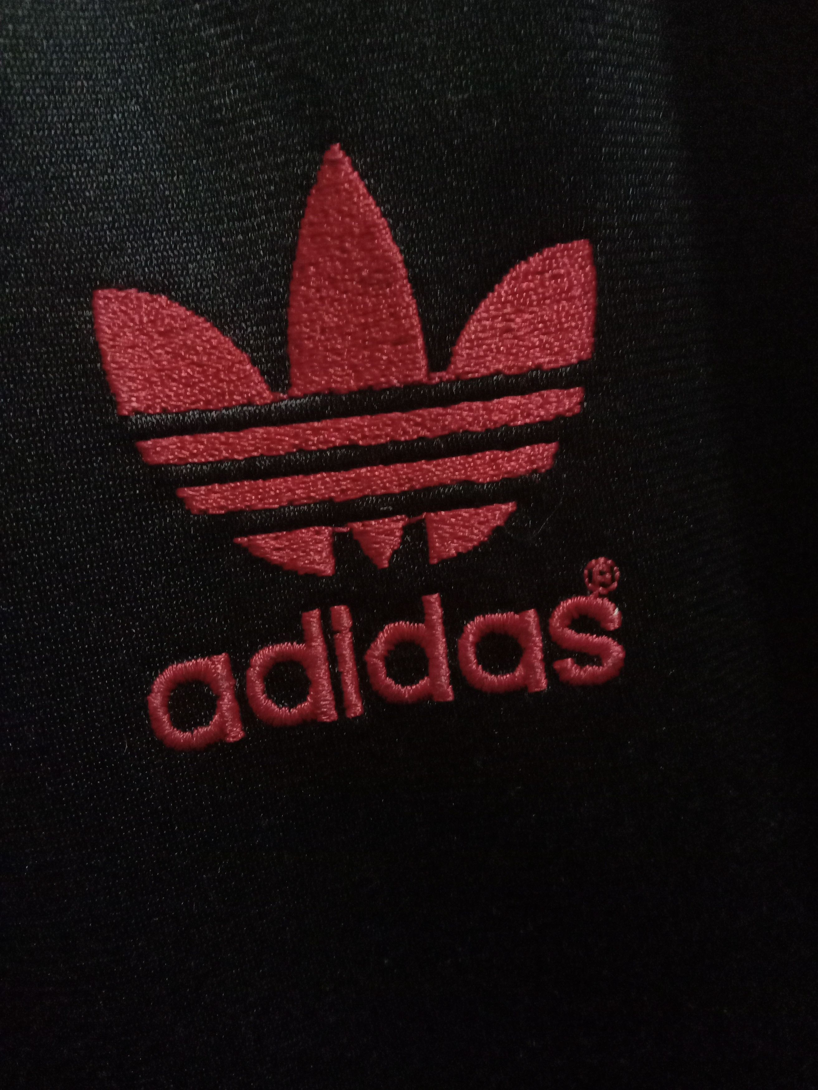 Adidas Track Top with Big Logo / Spelled Out Black Size US M / EU 48-50 / 2 - 4 Thumbnail