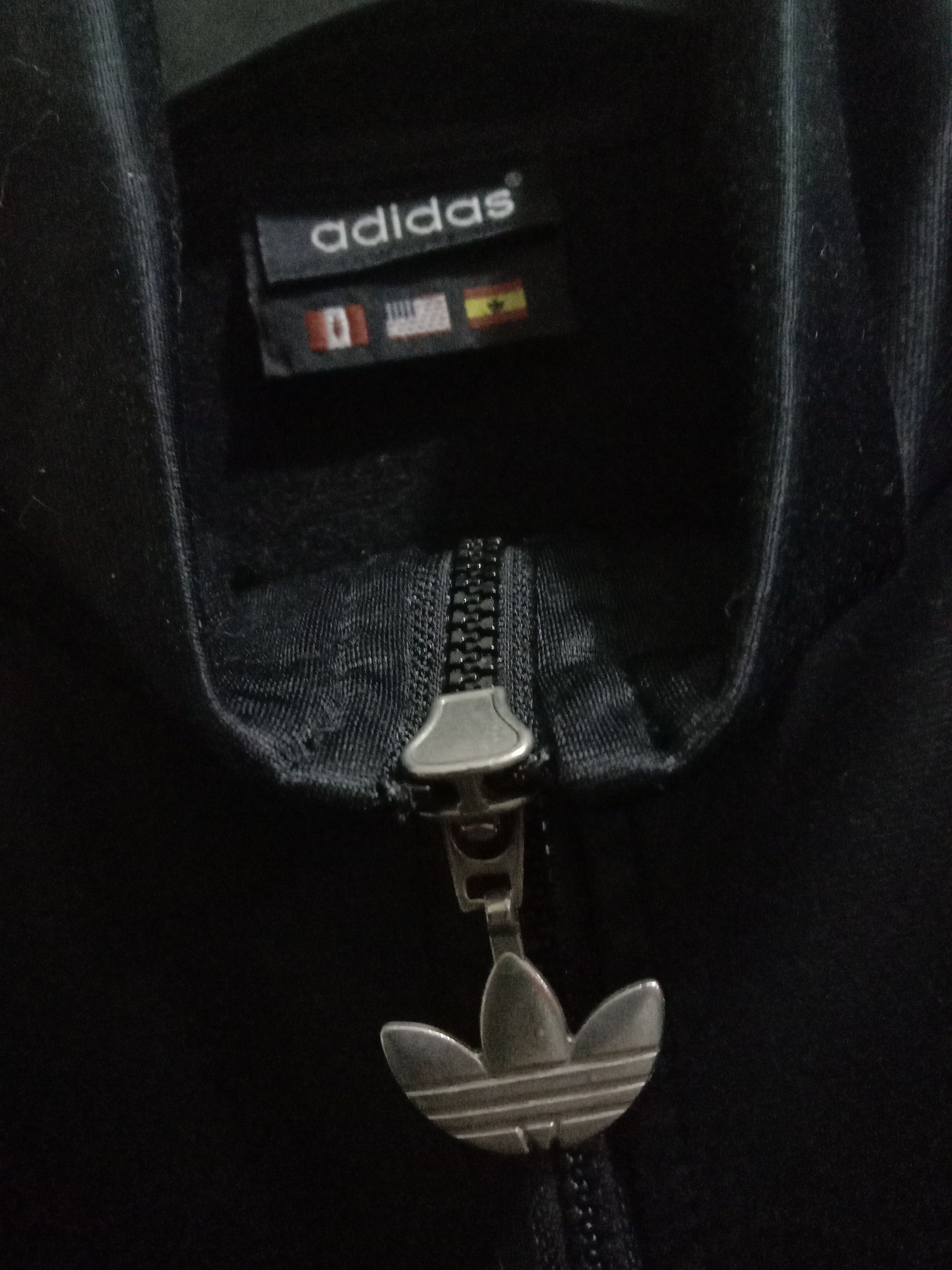 Adidas Track Top with Big Logo / Spelled Out Black Size US M / EU 48-50 / 2 - 3 Thumbnail