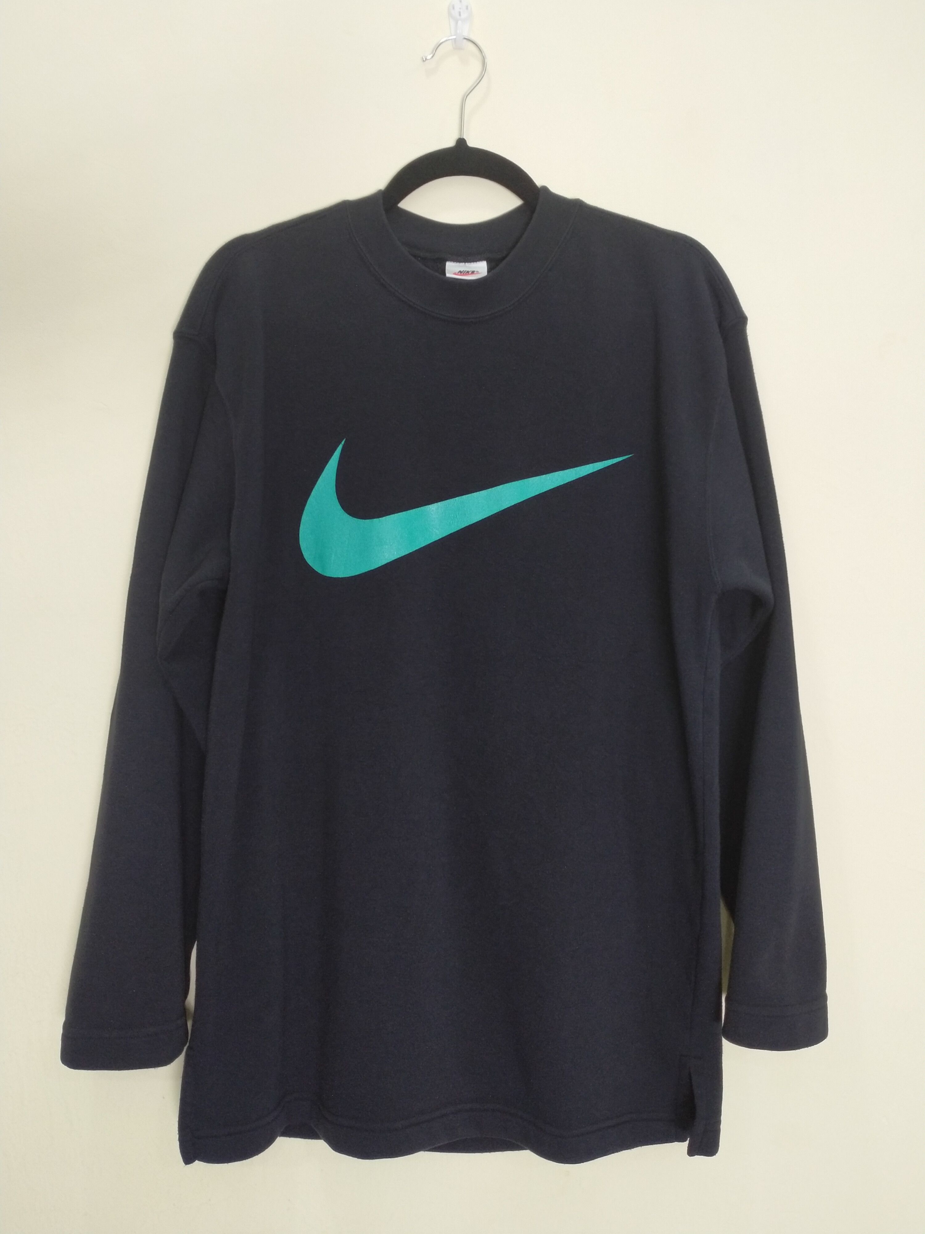 Nike Nike Long Sleeve Fleece Big Swoosh Spellout Size US M / EU 48-50 / 2 - 1 Thumbnail