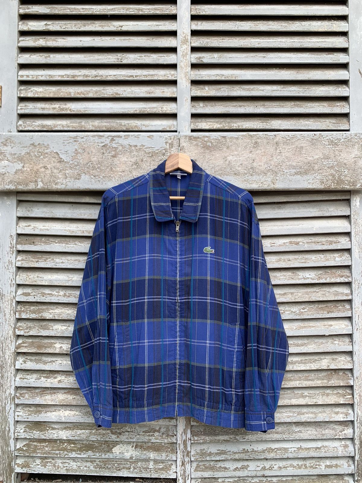 Japanese Brand LACOSTE Beautiful Flannels Design Jacket Size US L / EU 52-54 / 3 - 4 Thumbnail
