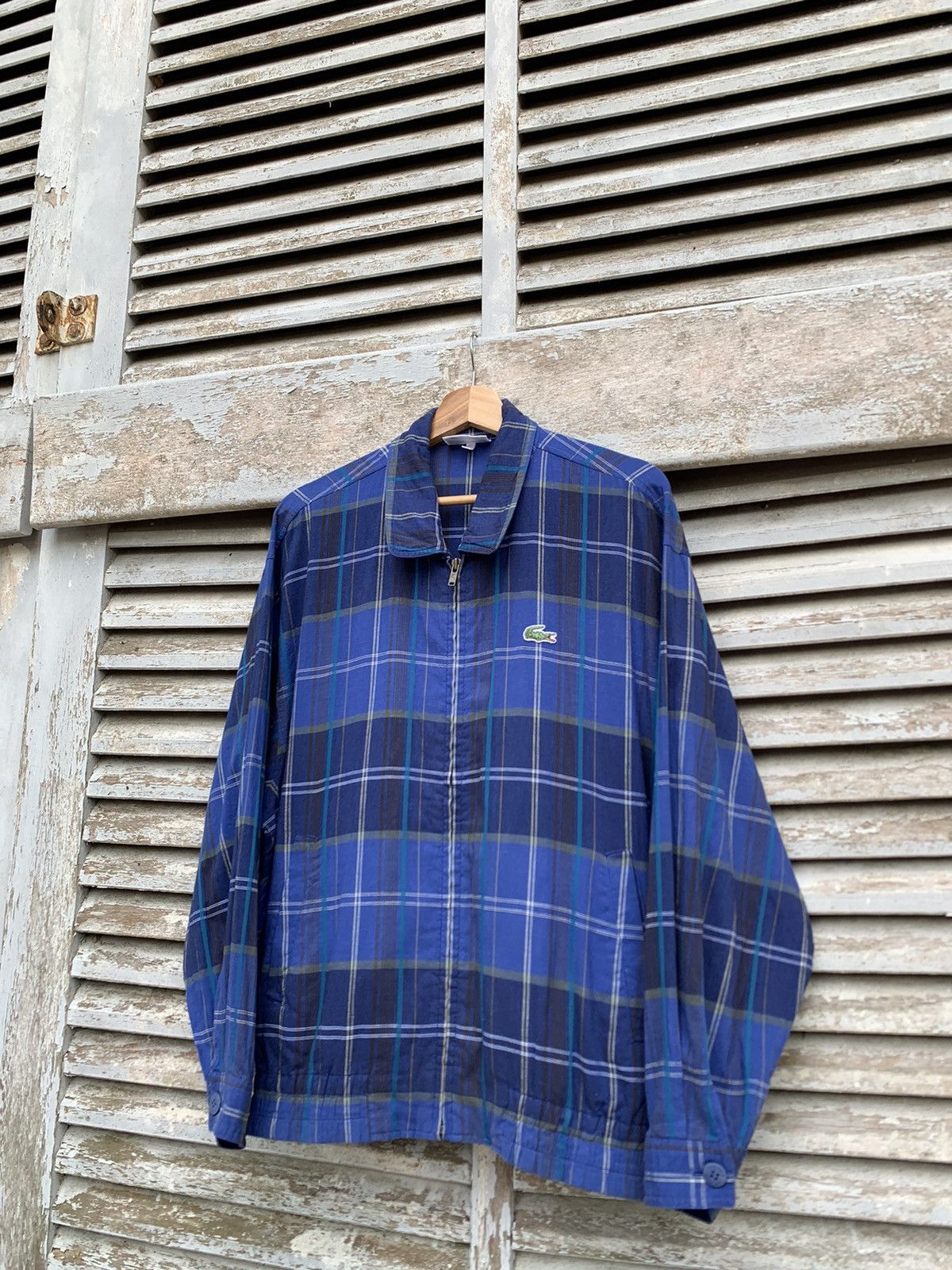 Japanese Brand LACOSTE Beautiful Flannels Design Jacket Size US L / EU 52-54 / 3 - 5 Thumbnail