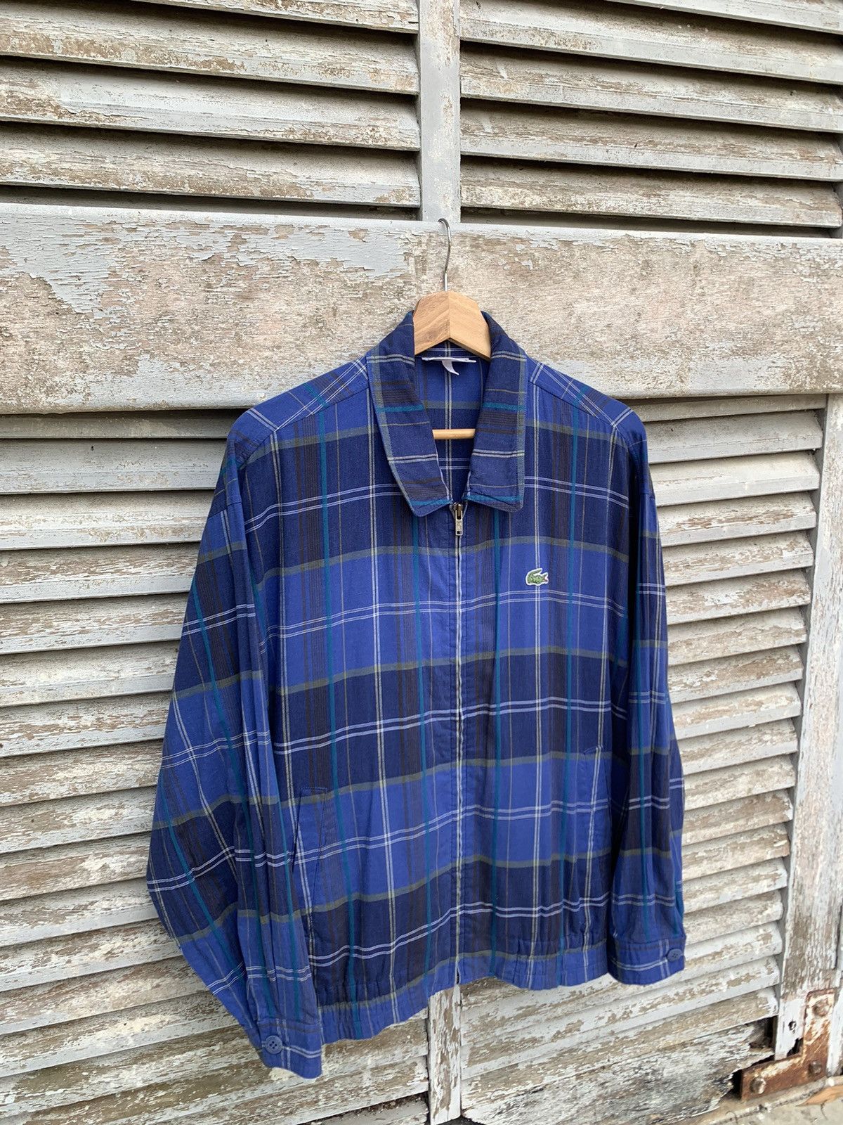 Japanese Brand LACOSTE Beautiful Flannels Design Jacket Size US L / EU 52-54 / 3 - 9 Thumbnail