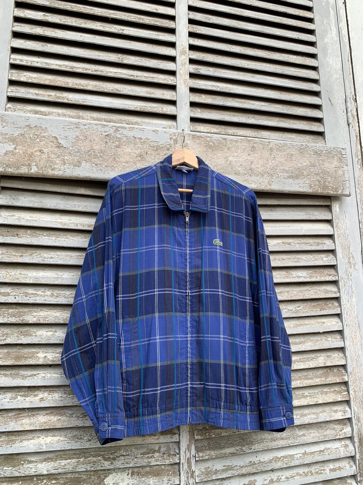 Japanese Brand LACOSTE Beautiful Flannels Design Jacket Size US L / EU 52-54 / 3 - 8 Thumbnail