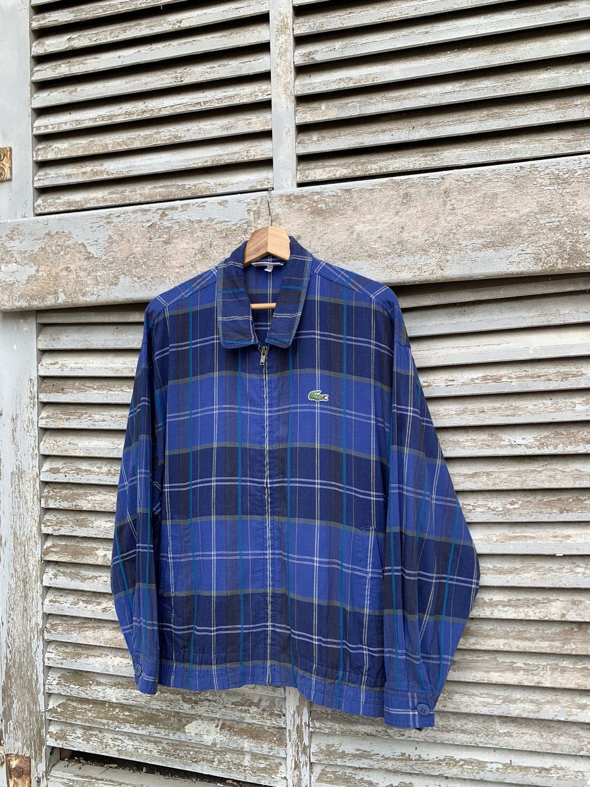 Japanese Brand LACOSTE Beautiful Flannels Design Jacket Size US L / EU 52-54 / 3 - 2 Thumbnail