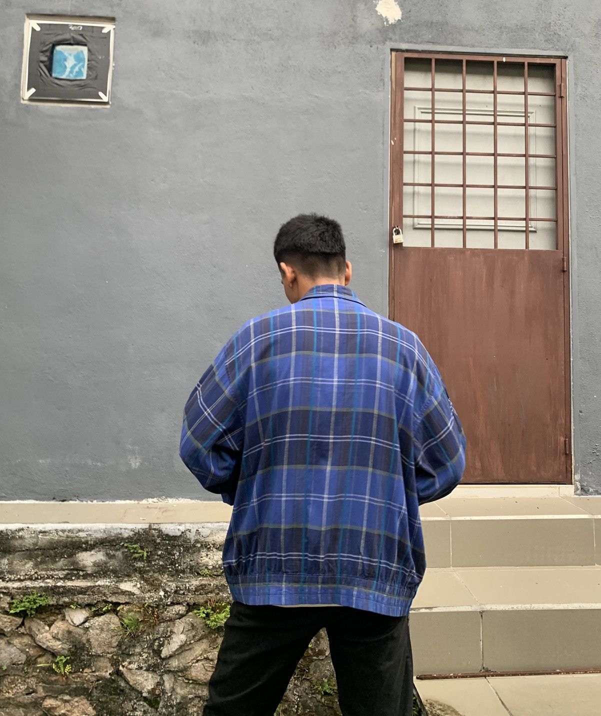 Japanese Brand LACOSTE Beautiful Flannels Design Jacket Size US L / EU 52-54 / 3 - 6 Thumbnail