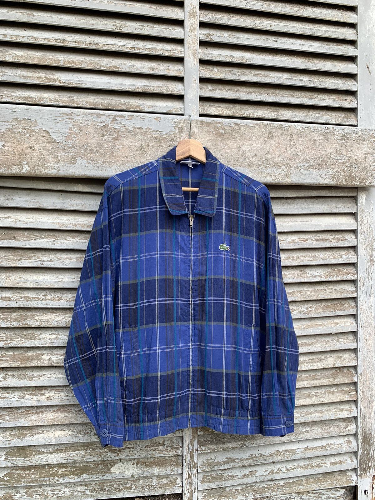 Japanese Brand LACOSTE Beautiful Flannels Design Jacket Size US L / EU 52-54 / 3 - 7 Thumbnail