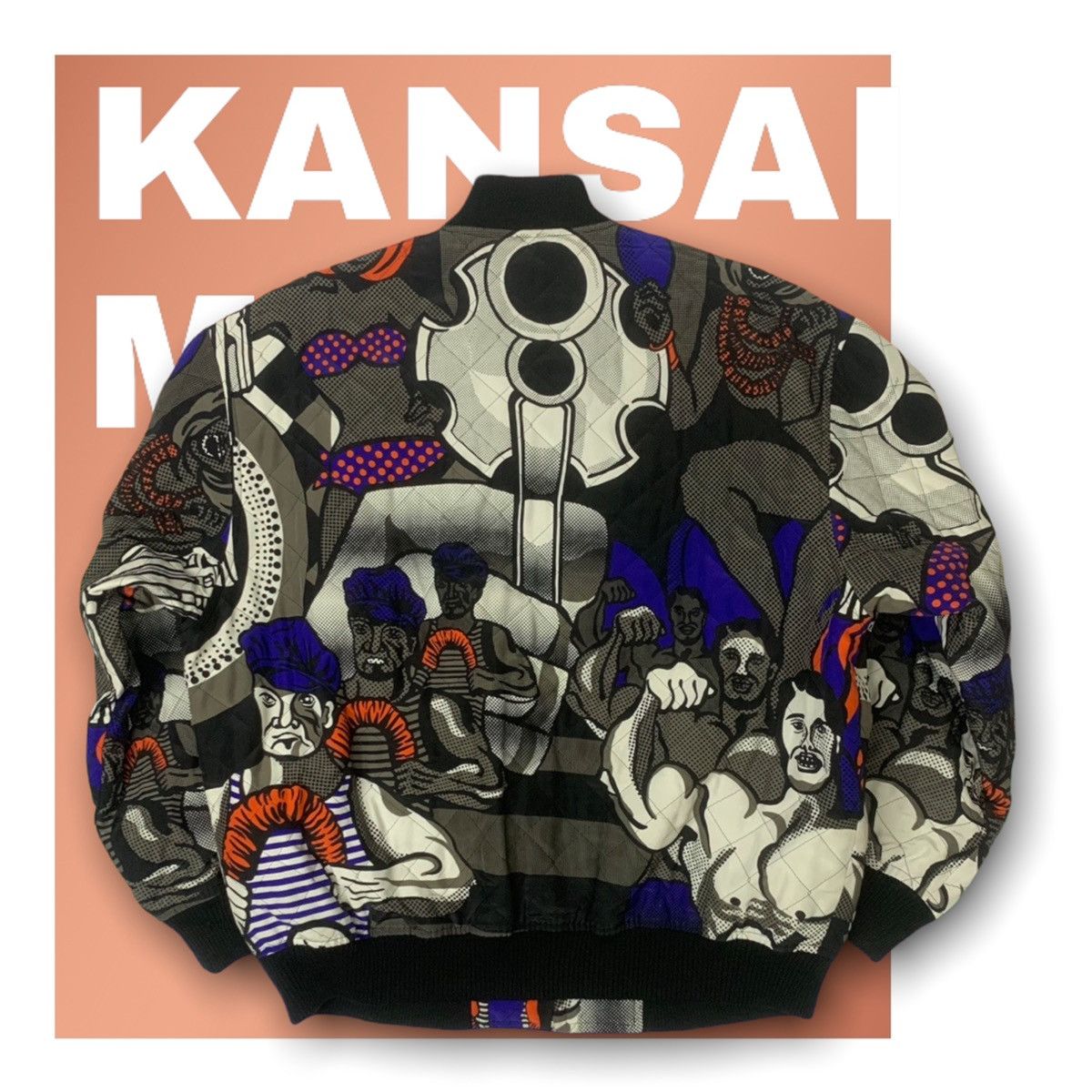 Designer 📌 KANSAI MAN JEANS BOMBERS JACKET Size US M / EU 48-50 / 2 - 2 Thumbnail