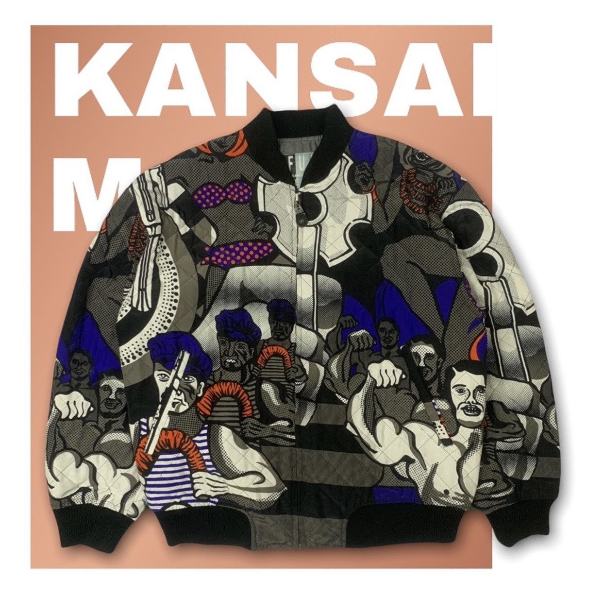 Designer 📌 KANSAI MAN JEANS BOMBERS JACKET Size US M / EU 48-50 / 2 - 1 Thumbnail