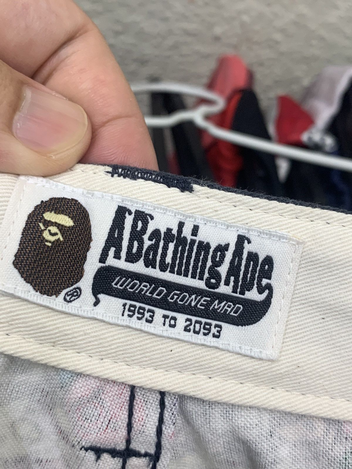 Bape 📌 A Bathing Ape Shorts World Gone Mad Size US 30 / EU 46 - 9 Thumbnail