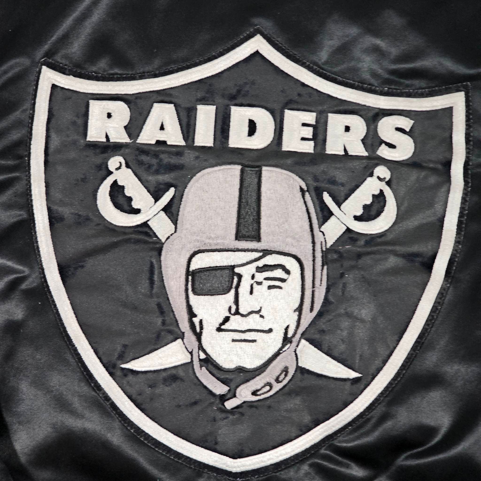 NFL × Starter × Vintage Los Angeles Raiders Vintage Starter Satin Bomber Jacket Size US M / EU 48-50 / 2 - 6 Thumbnail