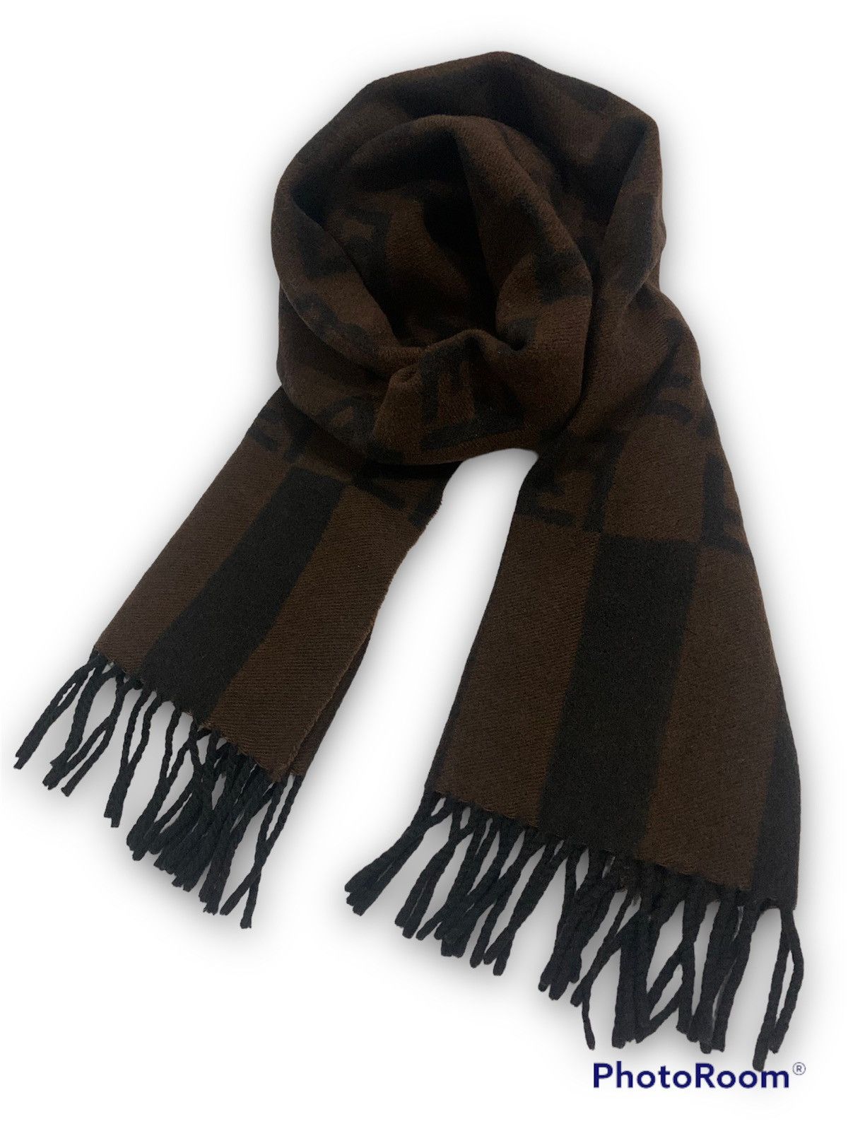 Fendi Fendi Muffler Zucca Pattern Lana Wool Made in Italy Size ONE SIZE - 1 Thumbnail