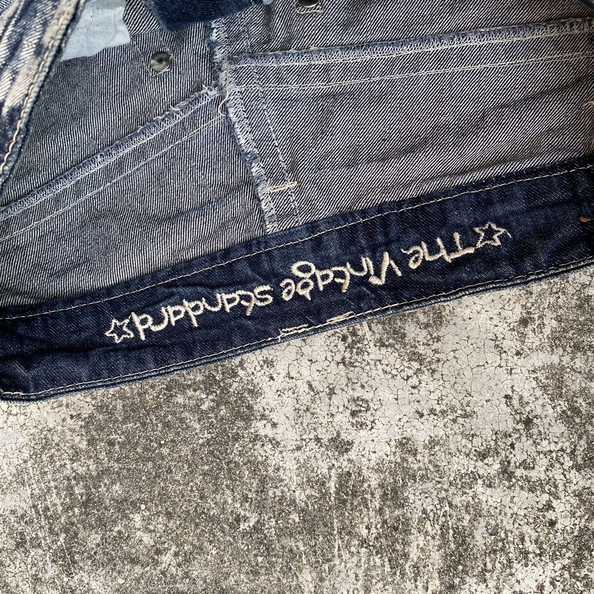 If Six Was Nine Vintage Japan Patchwork Honeycomb Punk Denim Jean Size US 30 / EU 46 - 11 Thumbnail