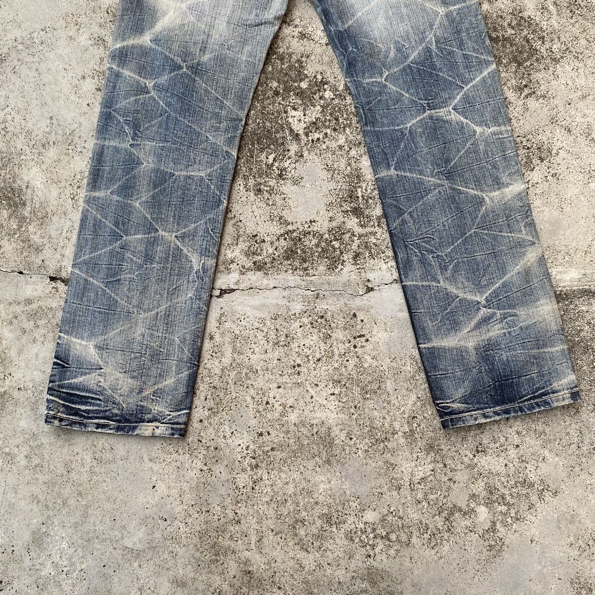 If Six Was Nine Vintage Japan Patchwork Honeycomb Punk Denim Jean Size US 30 / EU 46 - 10 Thumbnail