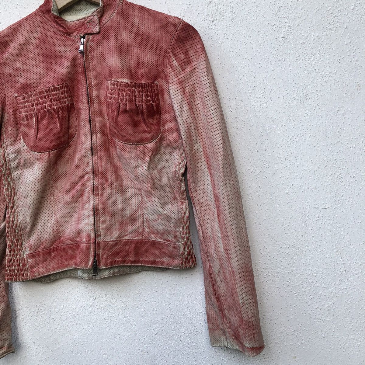DKNY 🔥DKNY BY DONNA KARAN LEATHER JACKET Size M / US 6-8 / IT 42-44 - 7 Thumbnail