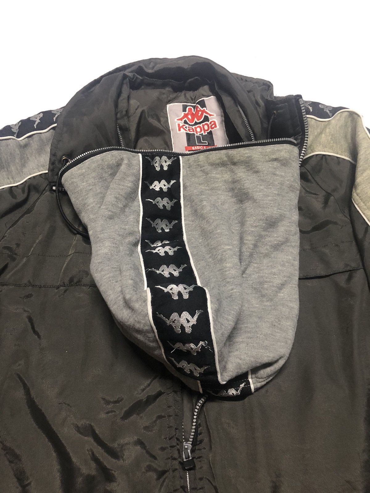 Japanese Brand Japanese Brand Kappa Side Tape Hoodie Jacket Size US XL / EU 56 / 4 - 7 Thumbnail