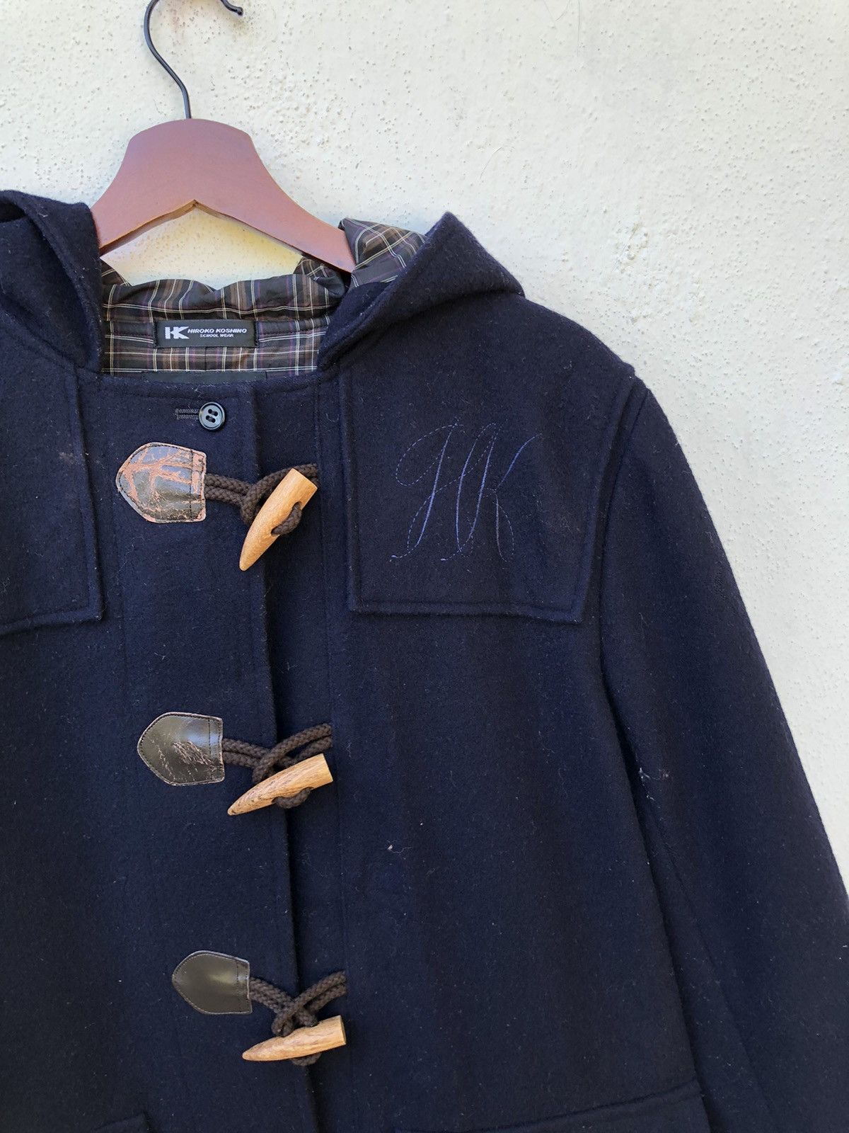 Hiroko Koshino Homme Japanese Brand Hiroko Korshino Duffle Coat Jacket Size US L / EU 52-54 / 3 - 3 Thumbnail