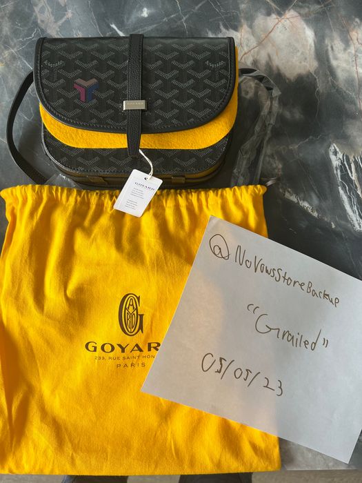 Goyard Ultra Rare Goyard Belvedere PM Bag Jet Black Limited Edition