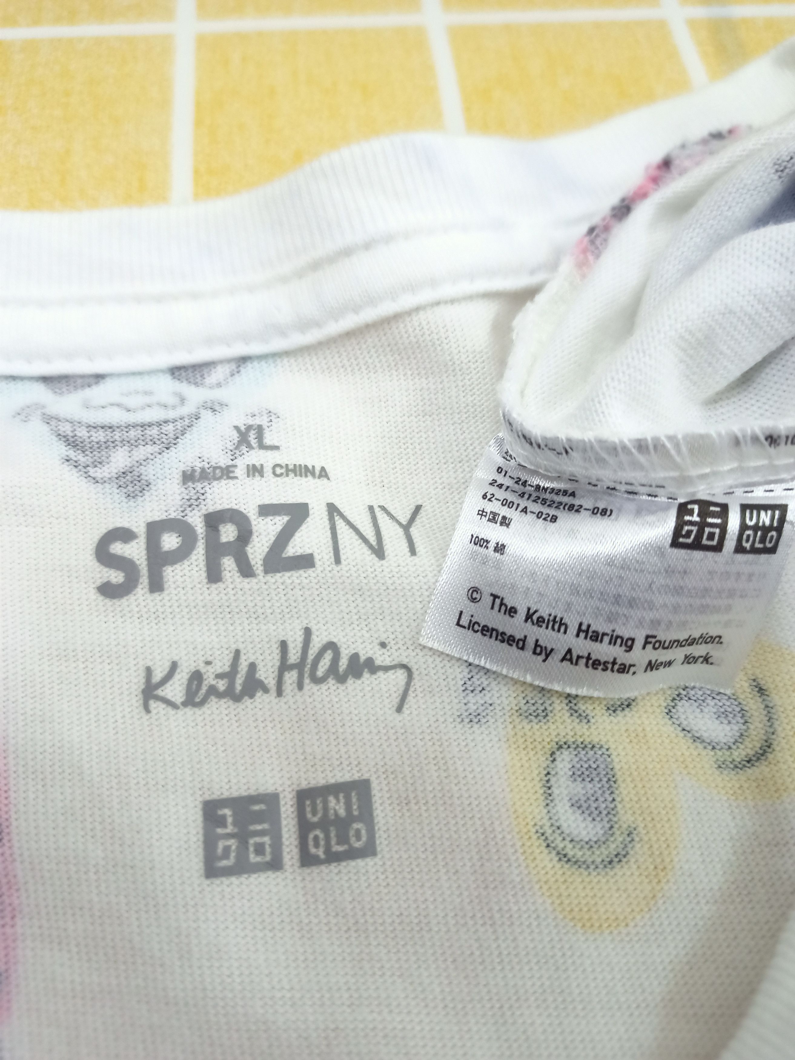 Designer × Keith Haring × Uniqlo Keith Haring SPRZ NY Smile Love Graphic Pop Art T Size US XL / EU 56 / 4 - 3 Thumbnail