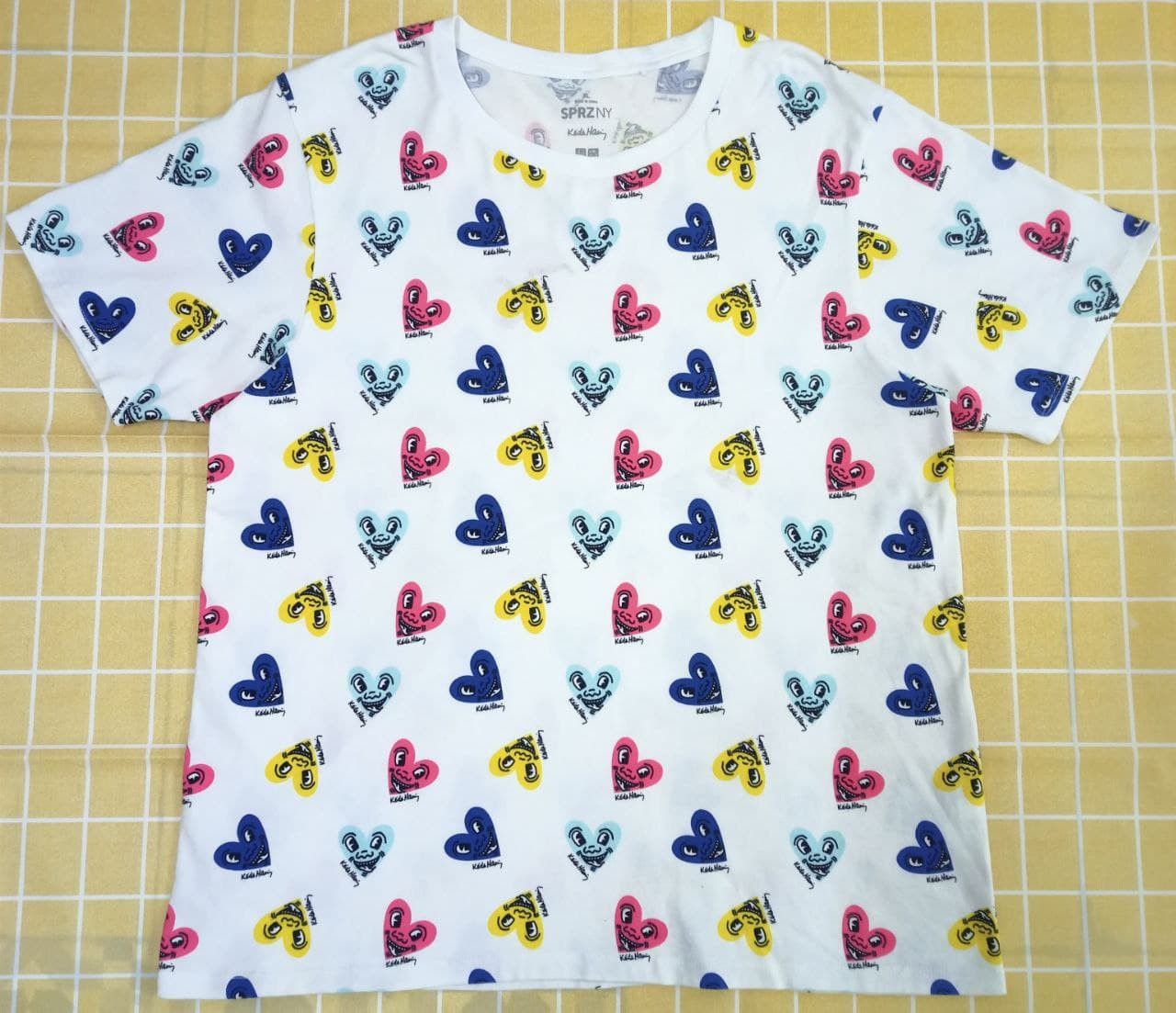Designer × Keith Haring × Uniqlo Keith Haring SPRZ NY Smile Love Graphic Pop Art T Size US XL / EU 56 / 4 - 1 Thumbnail