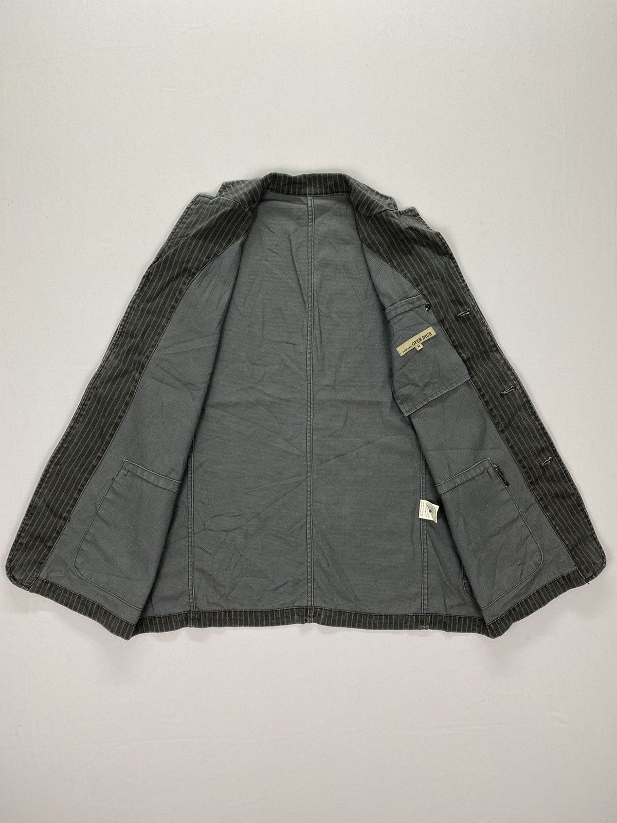Japanese Brand Open Dich Union Made Stripes Chore Jacket Size US M / EU 48-50 / 2 - 7 Thumbnail