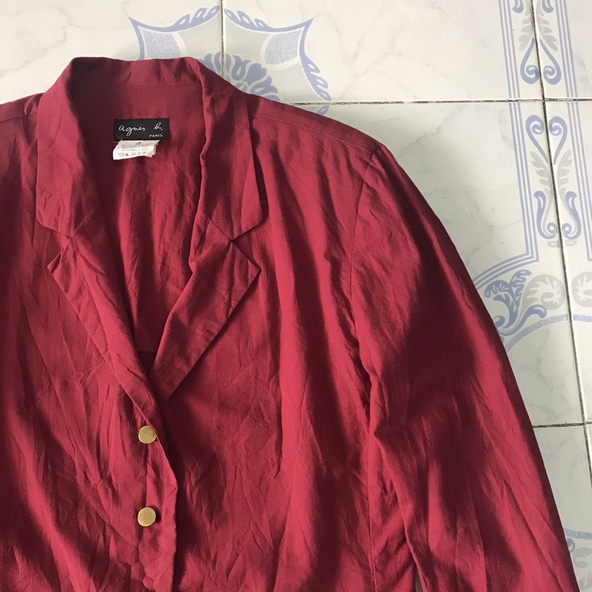 agnes b. Agnes B Paris Jacket/Coat Padded Shoulder Size S / US 4 / IT 40 - 5 Thumbnail