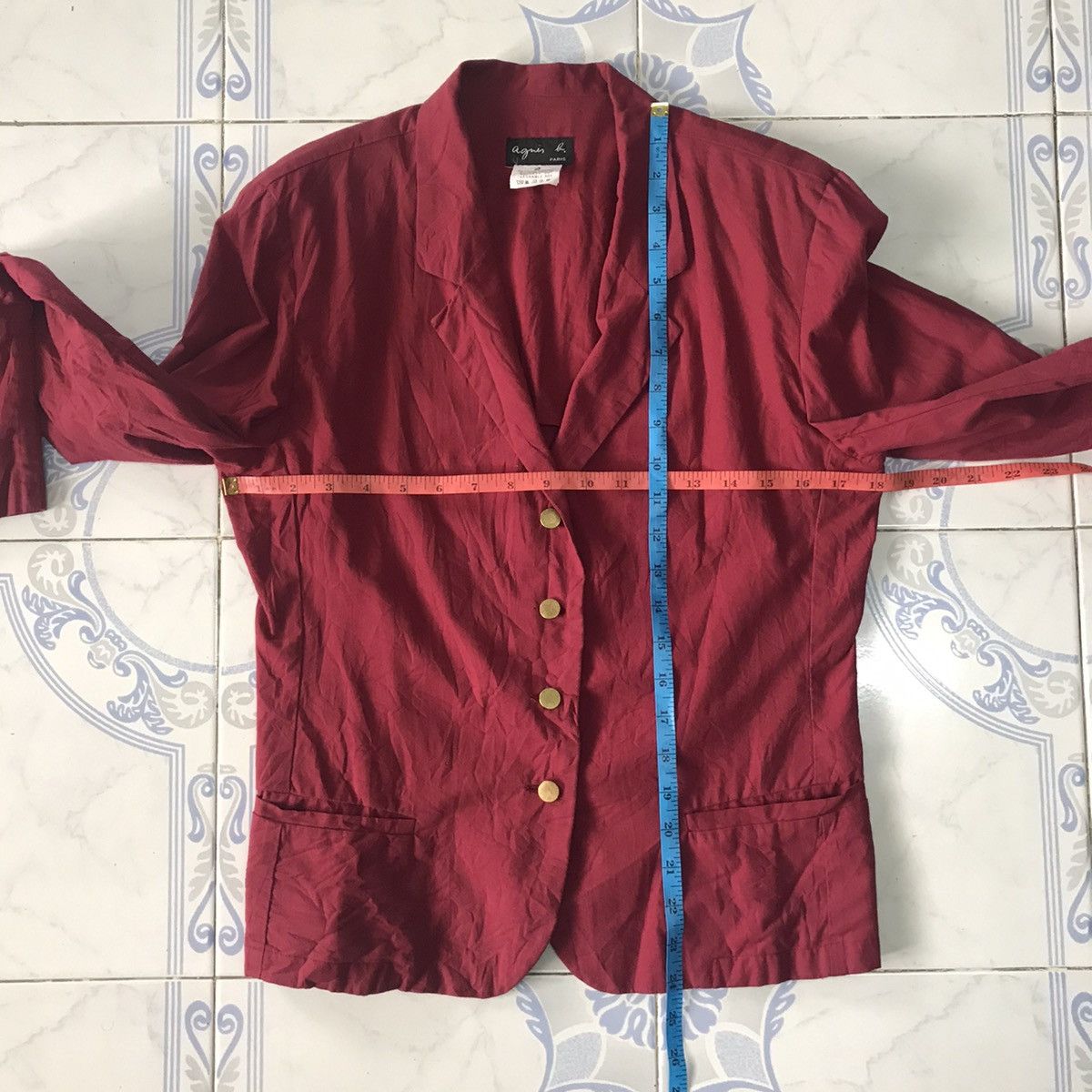 agnes b. Agnes B Paris Jacket/Coat Padded Shoulder Size S / US 4 / IT 40 - 12 Thumbnail