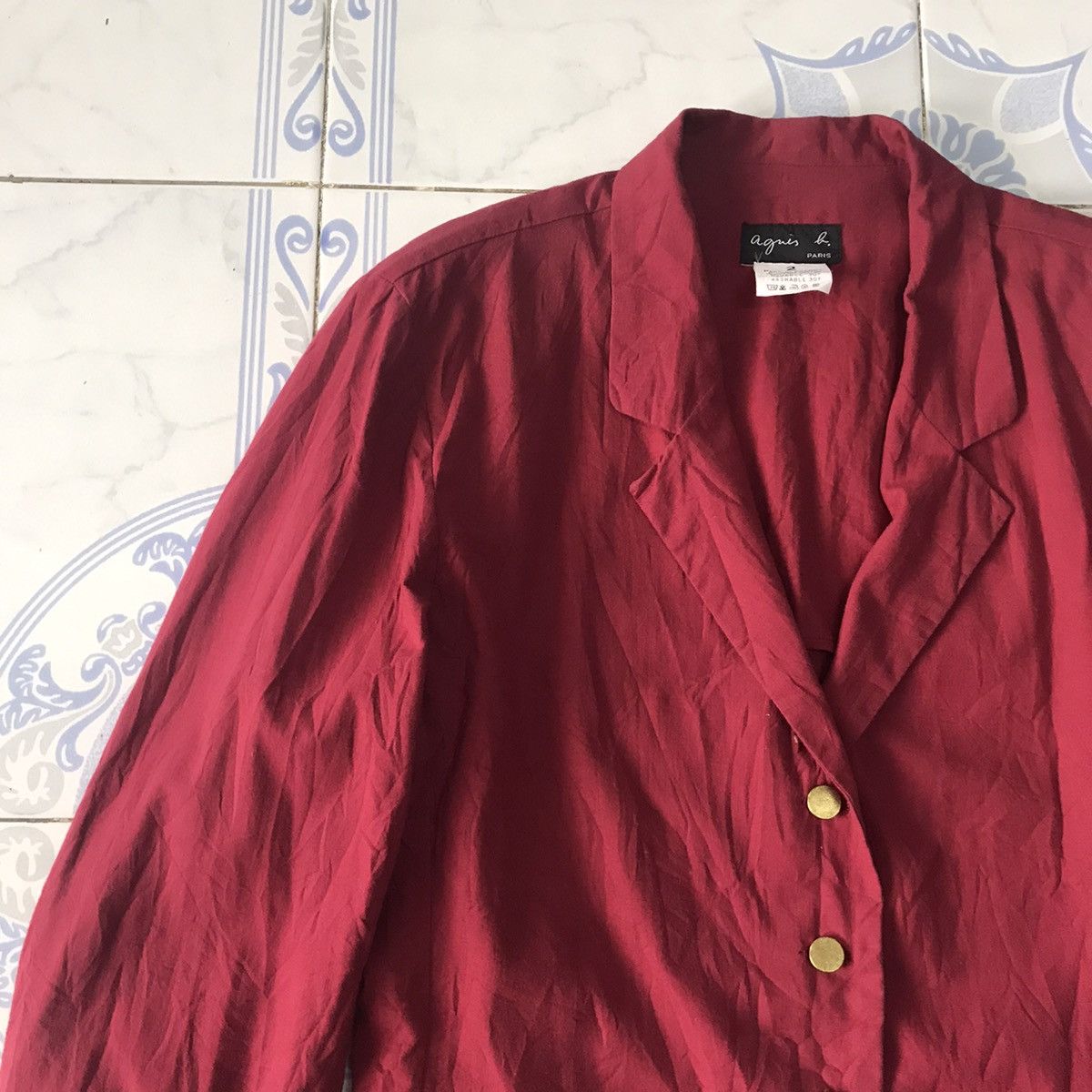 agnes b. Agnes B Paris Jacket/Coat Padded Shoulder Size S / US 4 / IT 40 - 6 Thumbnail