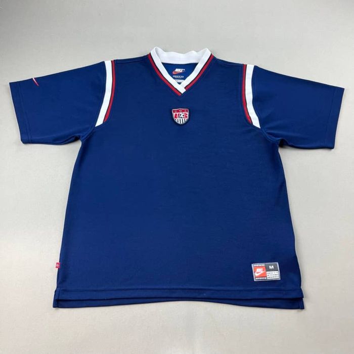 Nike Vintage Nike Team USA Soccer Jersey Medium Navy Blue USA 90s Grailed