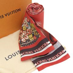 Louis Vuitton Scarf Bandeau BB Jeu de M70856 Red Brown Multicolor