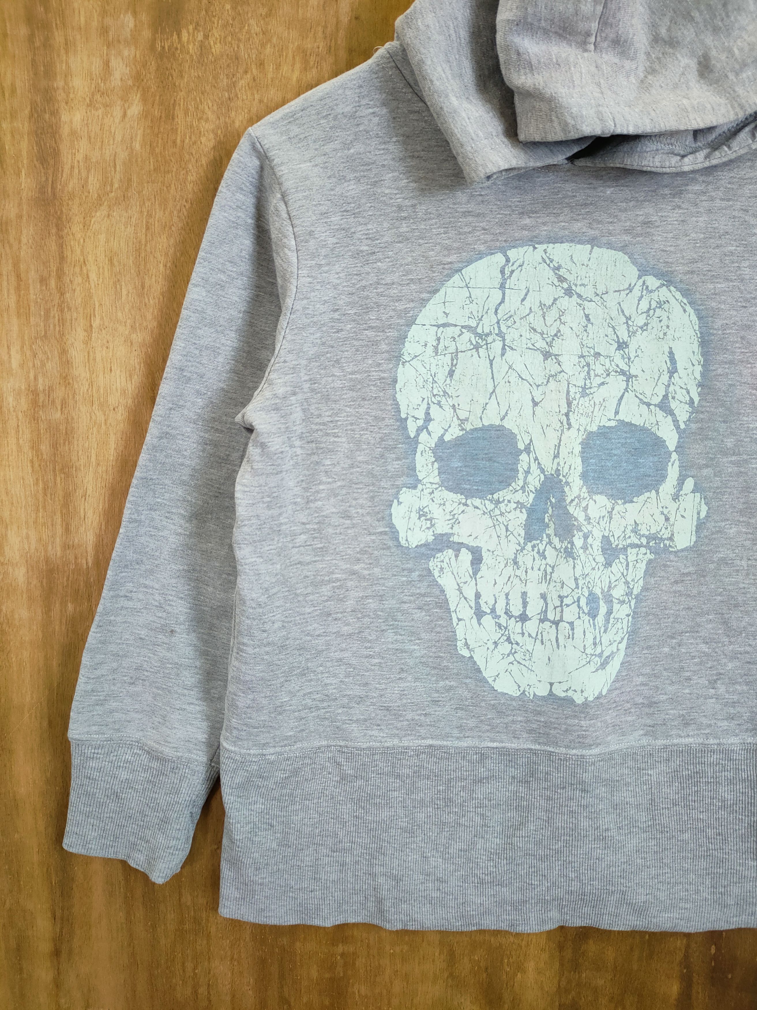 Japanese Brand Ecruse japan skull punk hoodie sweatshirt #46-784 Size M / US 6-8 / IT 42-44 - 2 Thumbnail