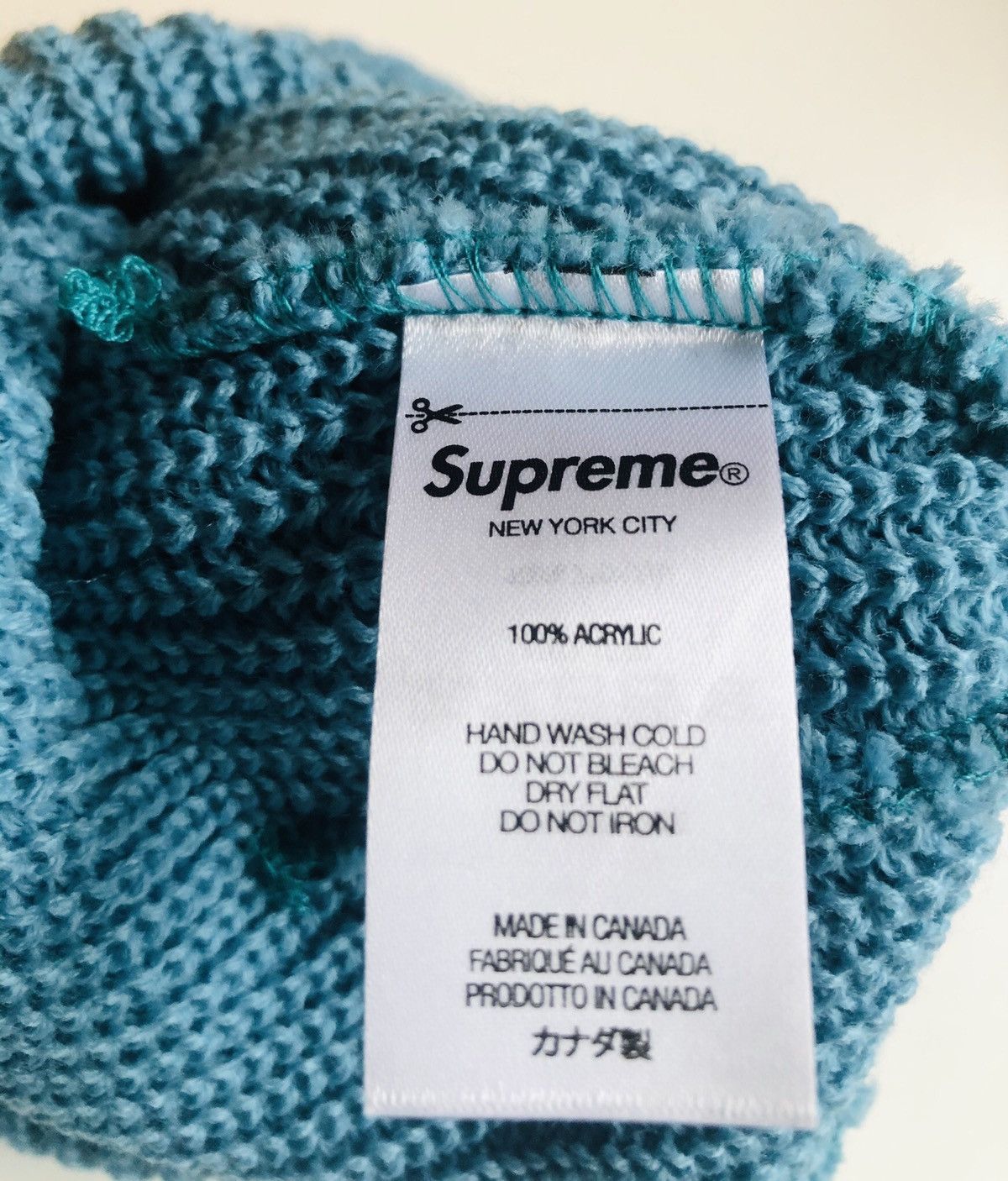 Supreme FW21 Loose gauge beanie SLATE Size ONE SIZE - 3 Thumbnail